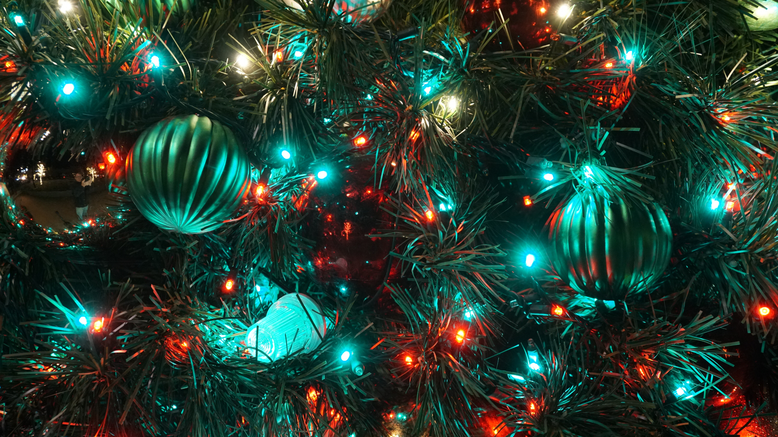 Christmas Day, Christmas Lights, Christmas Tree, New Year, Christmas Ornament. Wallpaper in 2560x1440 Resolution