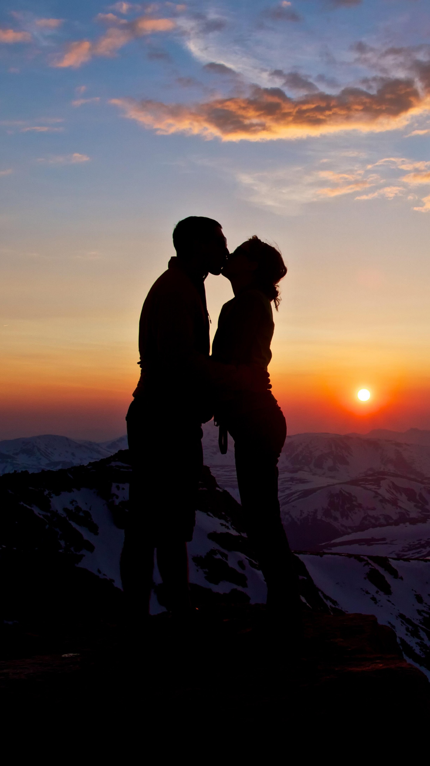 Les Gens Dans la Nature, Lever, Horizon, Amour, Sommet. Wallpaper in 1440x2560 Resolution