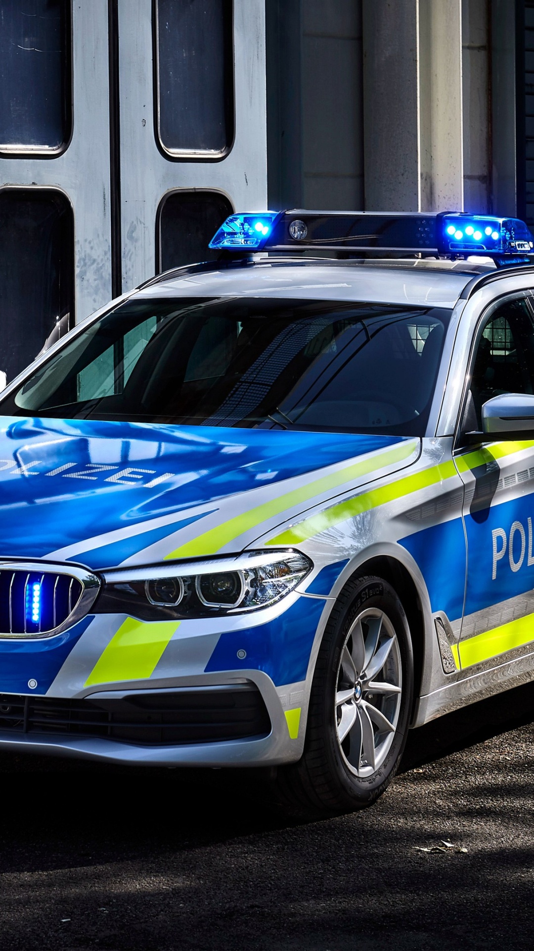 Police Car, Cars, Tire, Wheel, Blue. Wallpaper in 1080x1920 Resolution