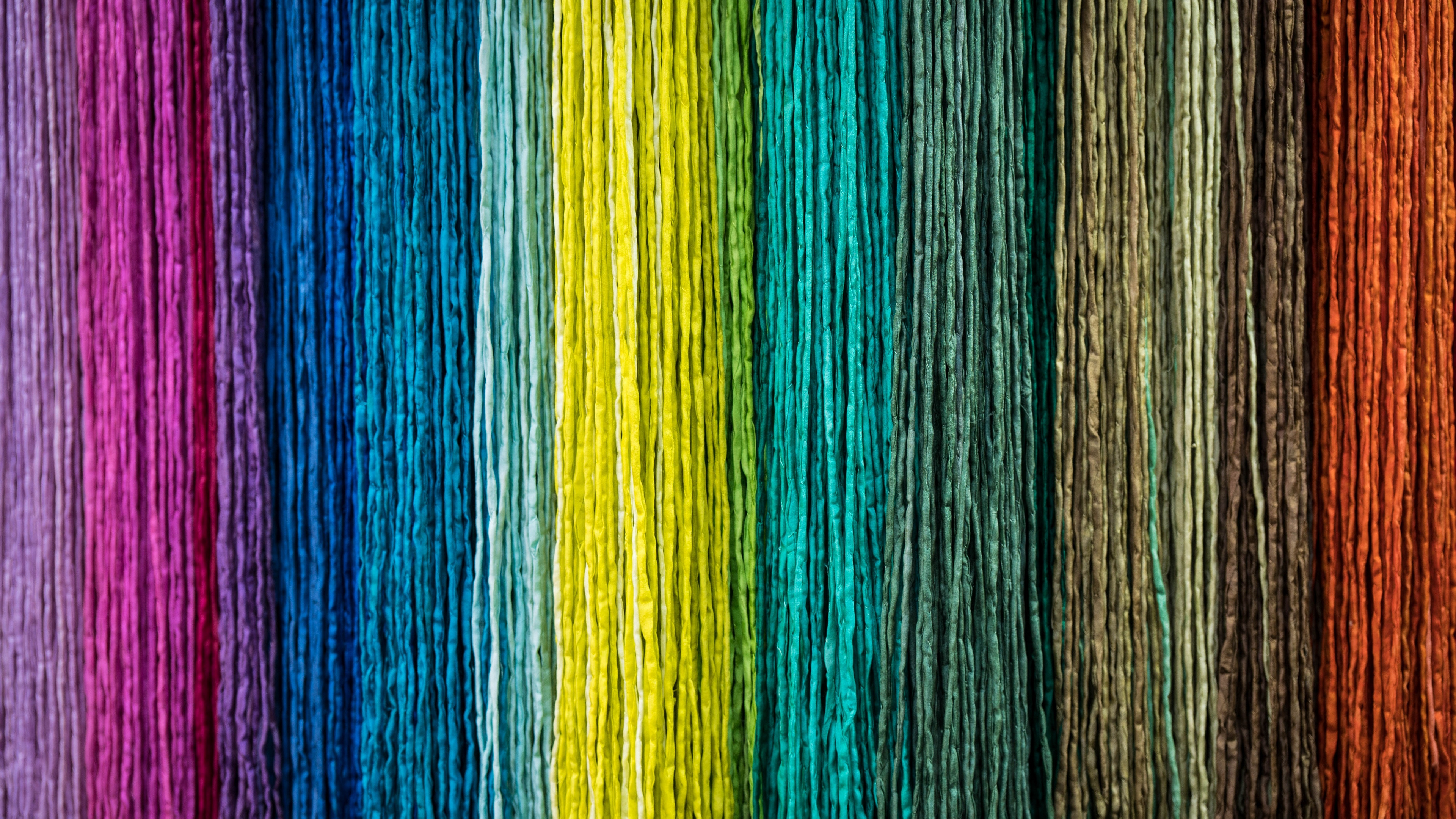 Textile Bleu Jaune et Marron. Wallpaper in 3840x2160 Resolution