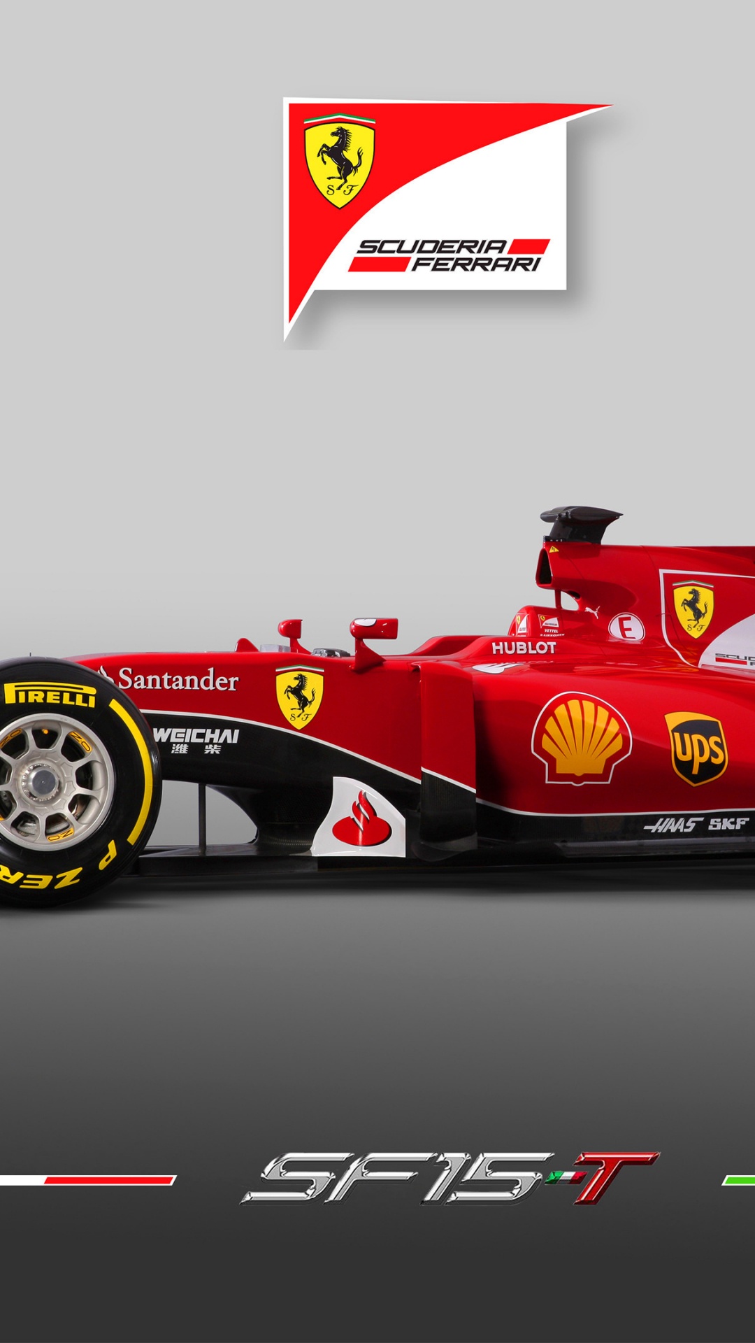 Ferrari f 1 Rouge et Noir. Wallpaper in 1080x1920 Resolution
