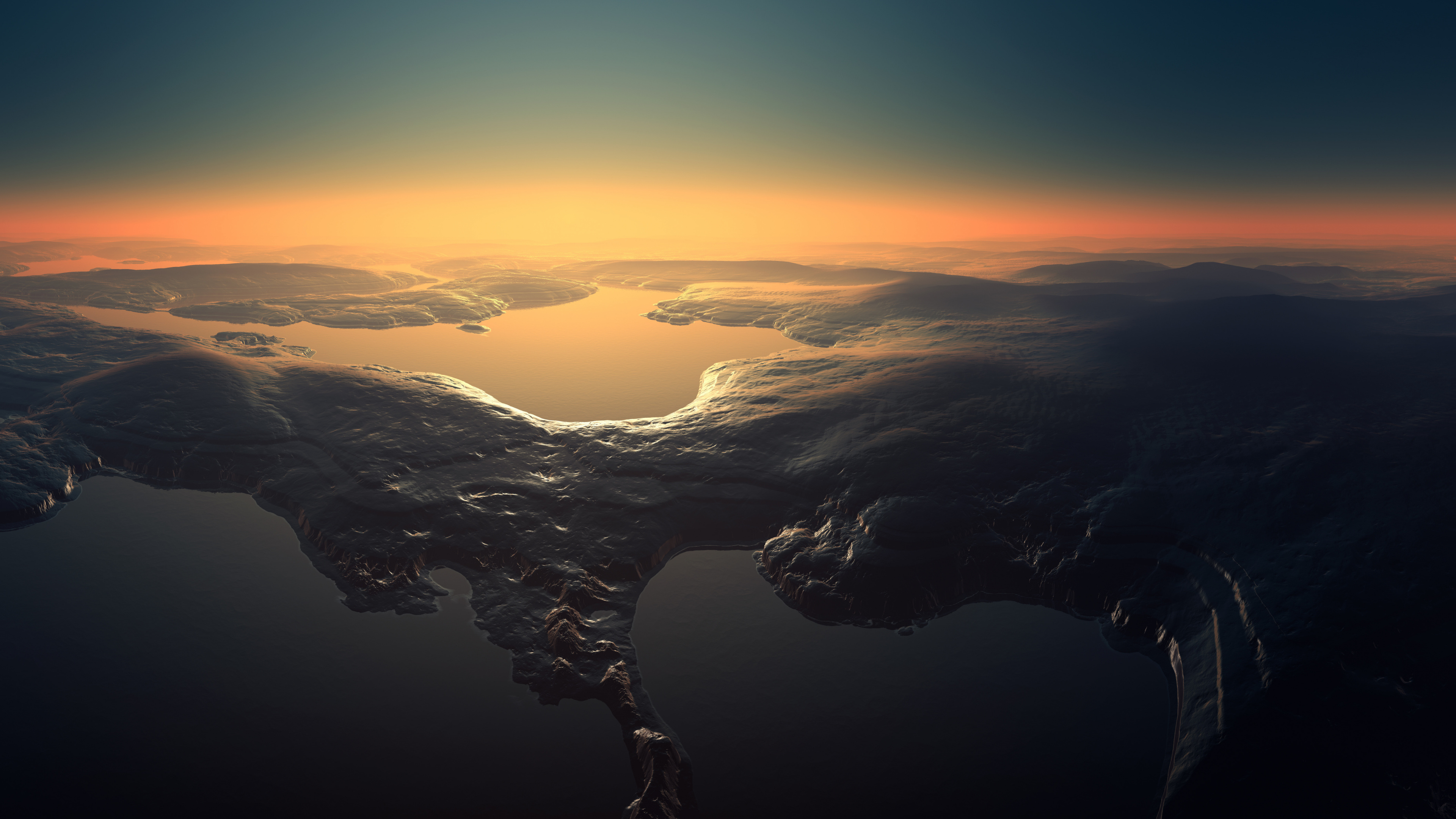 Brown and Black Rock Formation During Sunset. Wallpaper in 3840x2160 Resolution