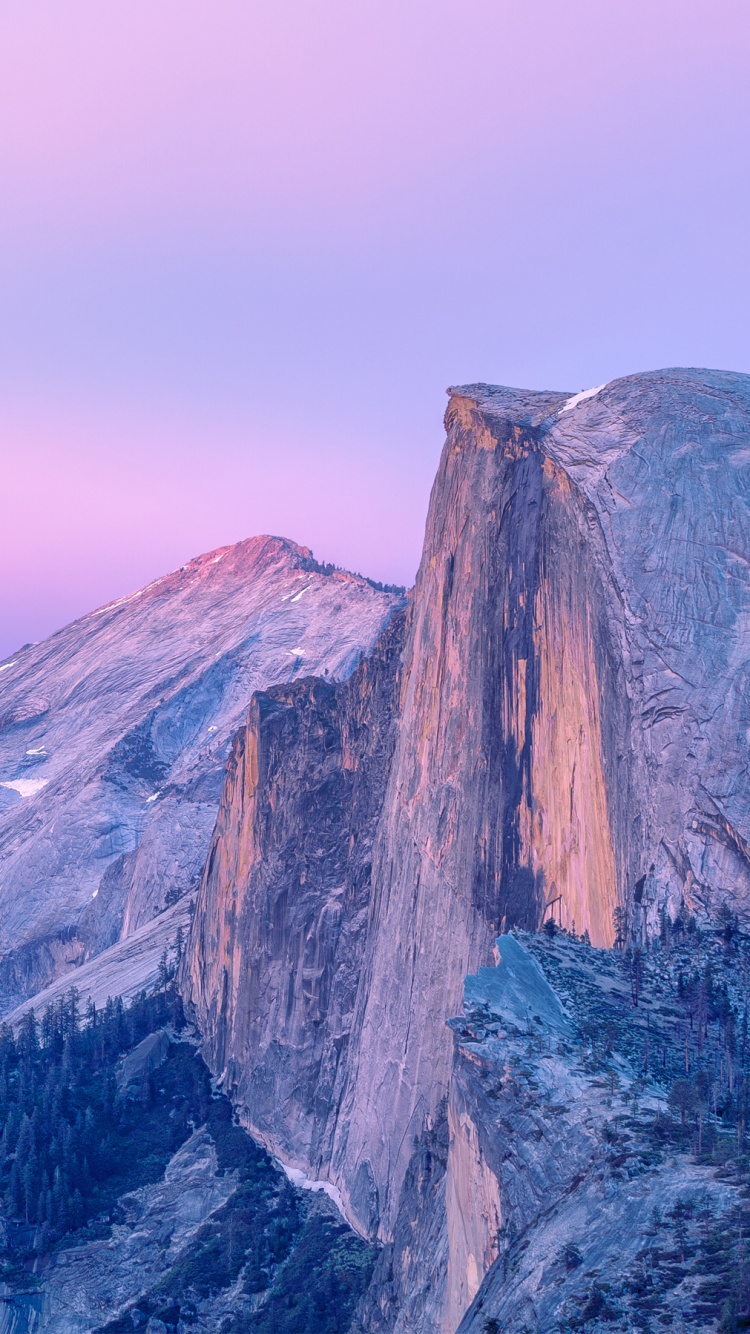 Half Dome, El Capitan, Mountain, Yosemite Valley, Mountain Range. Wallpaper in 750x1334 Resolution