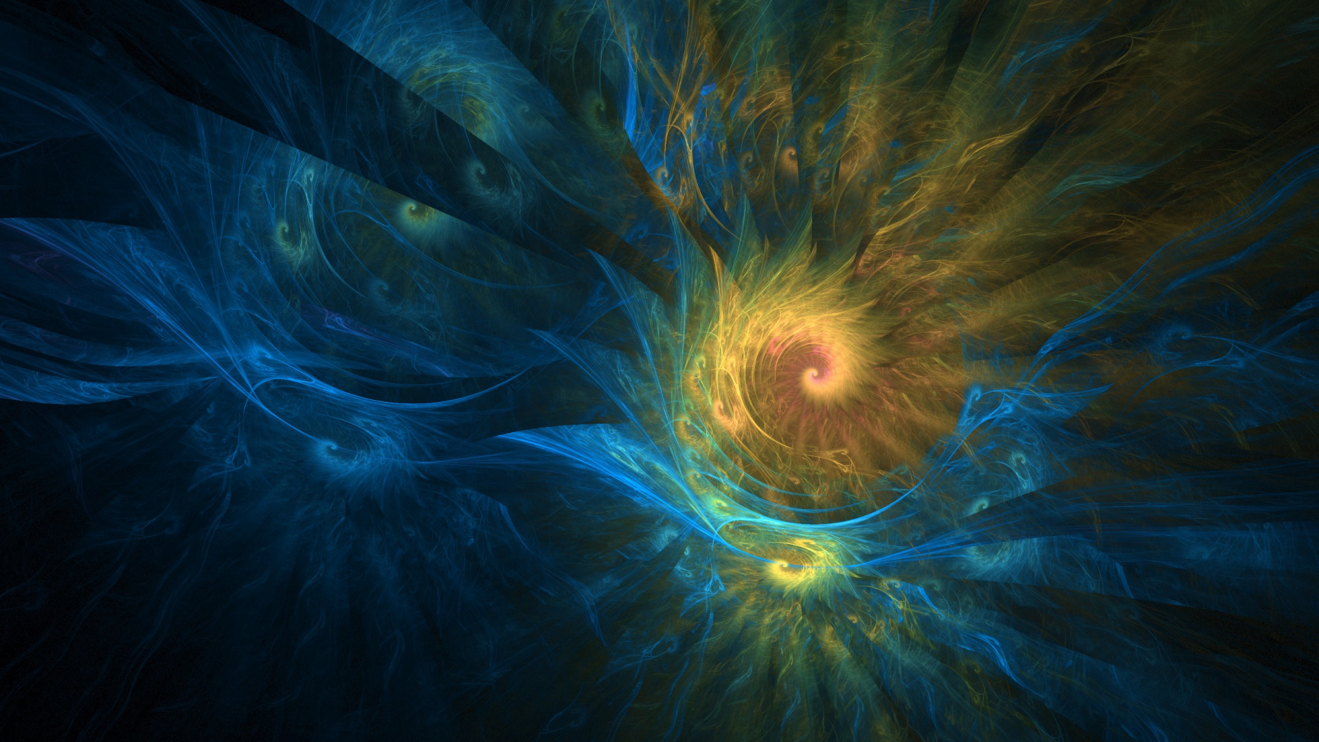 Ilustración de Luz Azul y Blanca. Wallpaper in 1920x1080 Resolution