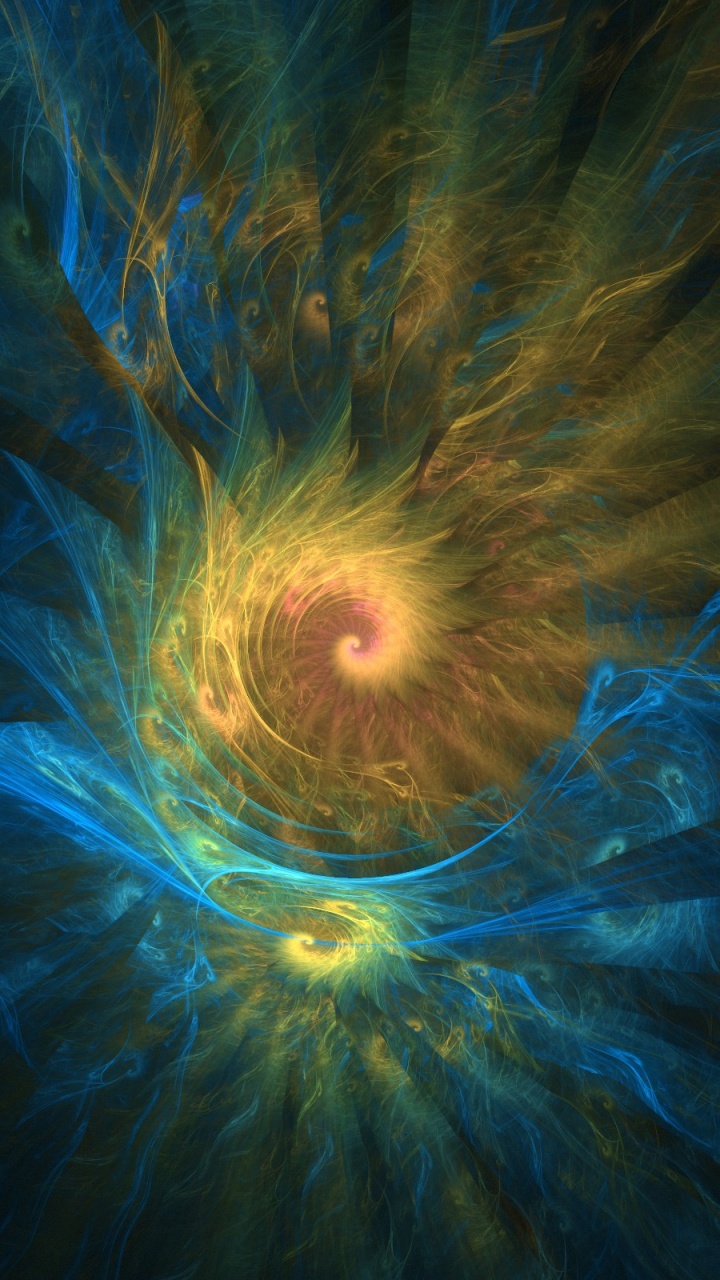 Ilustración de Luz Azul y Blanca. Wallpaper in 720x1280 Resolution