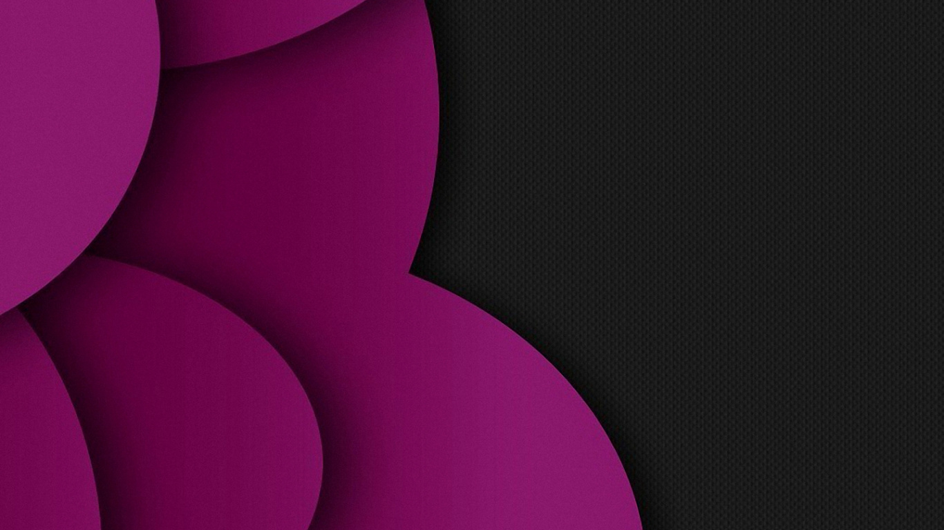 Corazón Rosa en Forma de Textil Negro. Wallpaper in 1366x768 Resolution