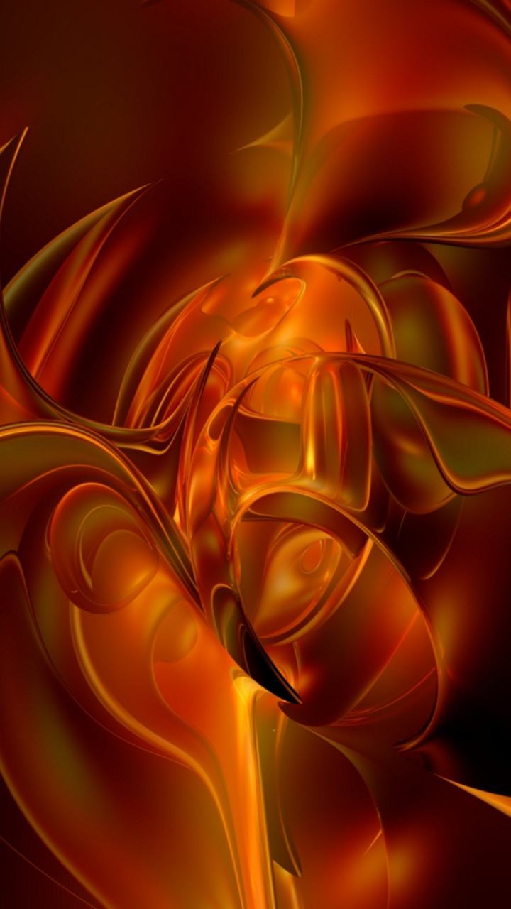 Pintura Abstracta Marrón y Negra. Wallpaper in 720x1280 Resolution