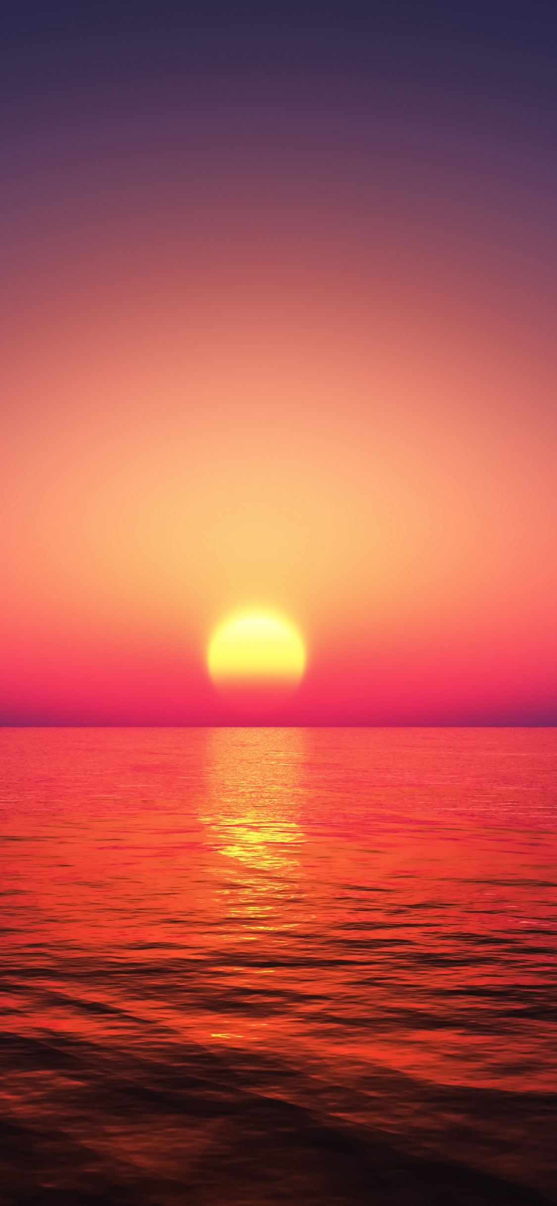 Agua, Ambiente, Ecorregión, Afterglow, Atardecer. Wallpaper in 1125x2436 Resolution