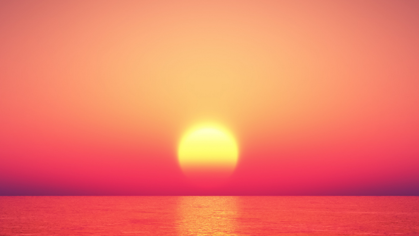 Horizon, Eau, Atmosphère, la Journée, L'écorégion. Wallpaper in 1366x768 Resolution