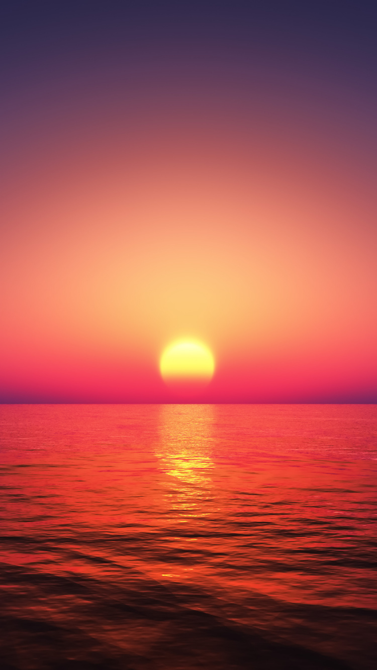 Horizont, Wasser, Atmosphäre, Tageszeit, Ökoregion. Wallpaper in 750x1334 Resolution