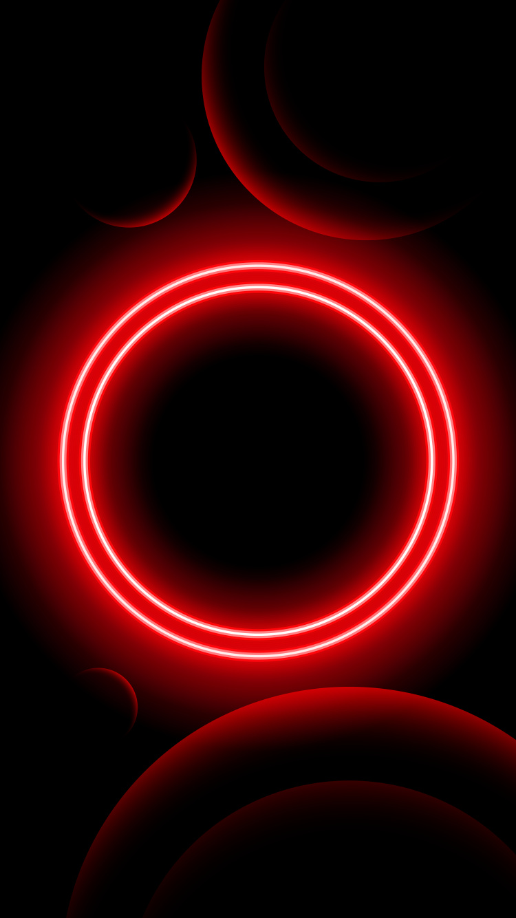 Amoled, OLED, Lumière, Signe au Néon, Red. Wallpaper in 750x1334 Resolution