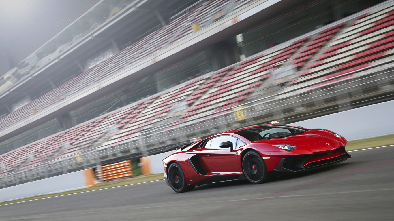 Roter Ferrari 458 Italia Unterwegs. Wallpaper in 1366x768 Resolution