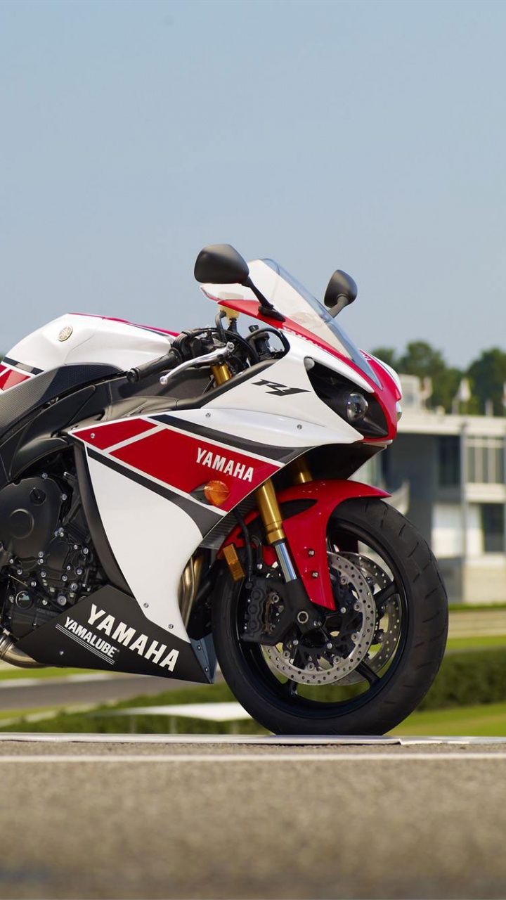 Black and Red Sports Bike on Road During Daytime. Wallpaper in 720x1280 Resolution