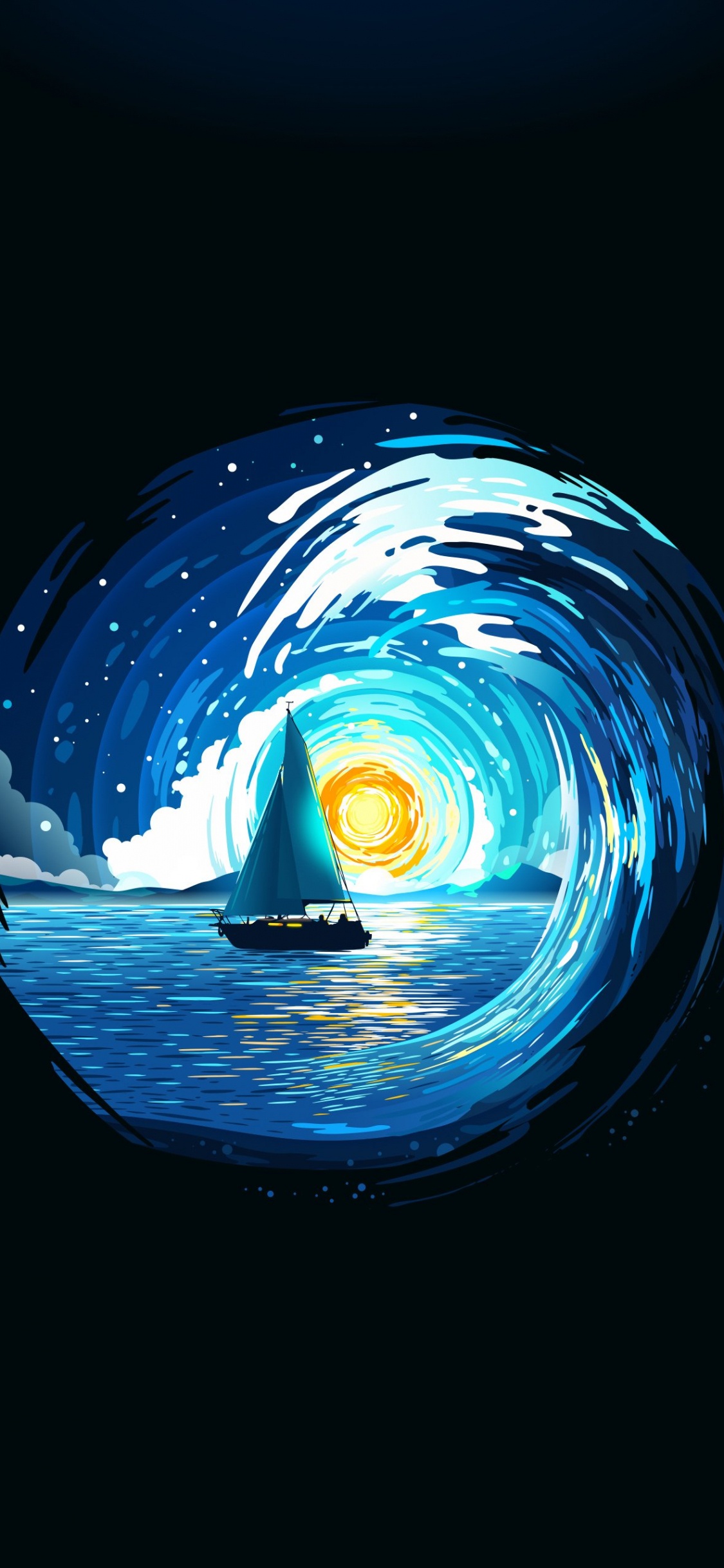 Aufkleber Des Ozeans, Aufkleber, Ozean, Meer, Wasser. Wallpaper in 1125x2436 Resolution