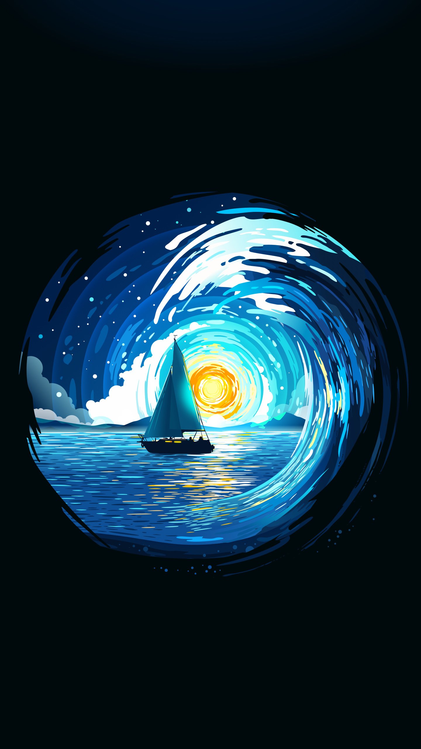 Autocollants D'océan, Autocollant, Mer, Eau, Liquid. Wallpaper in 1440x2560 Resolution