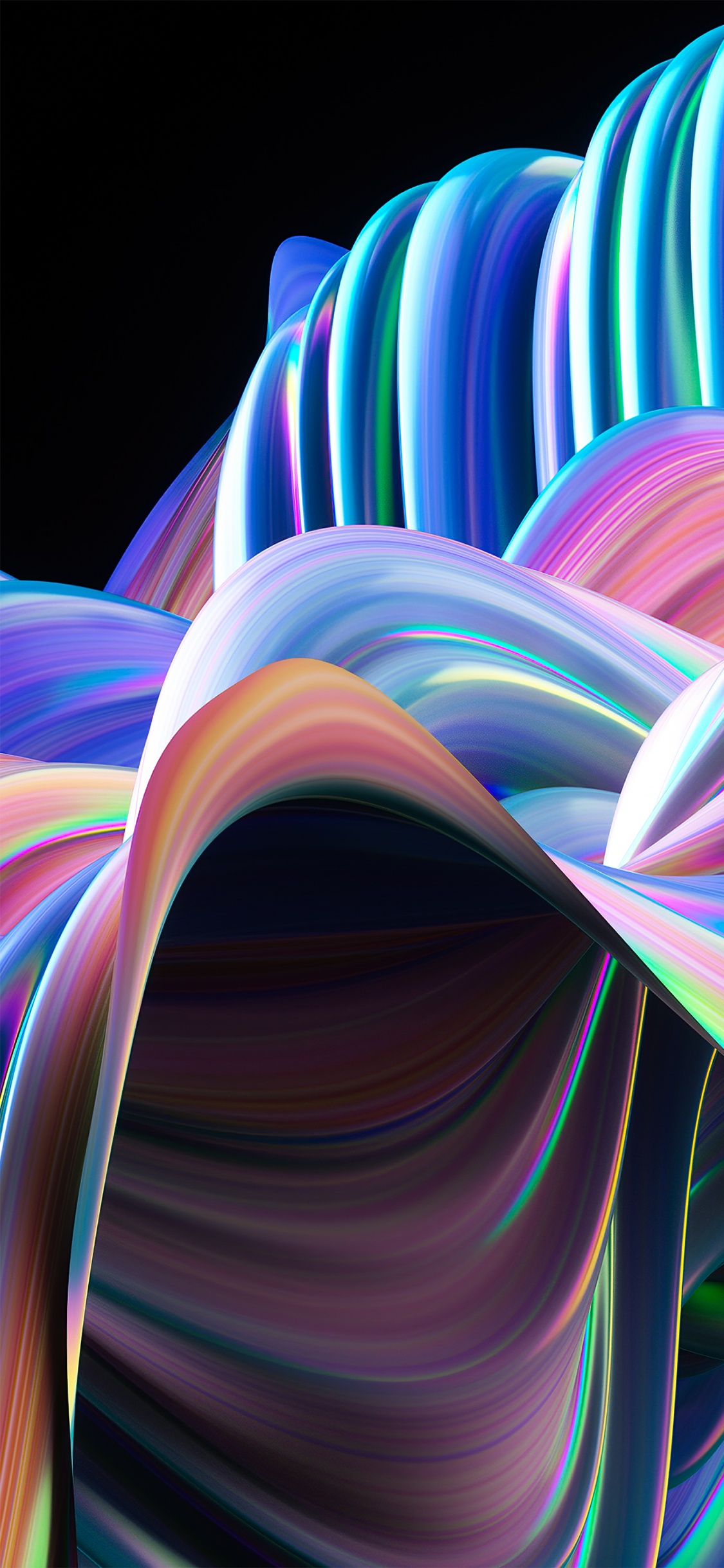 光, 分形技术, 色彩, 紫色的, 性质 壁纸 1125x2436 允许