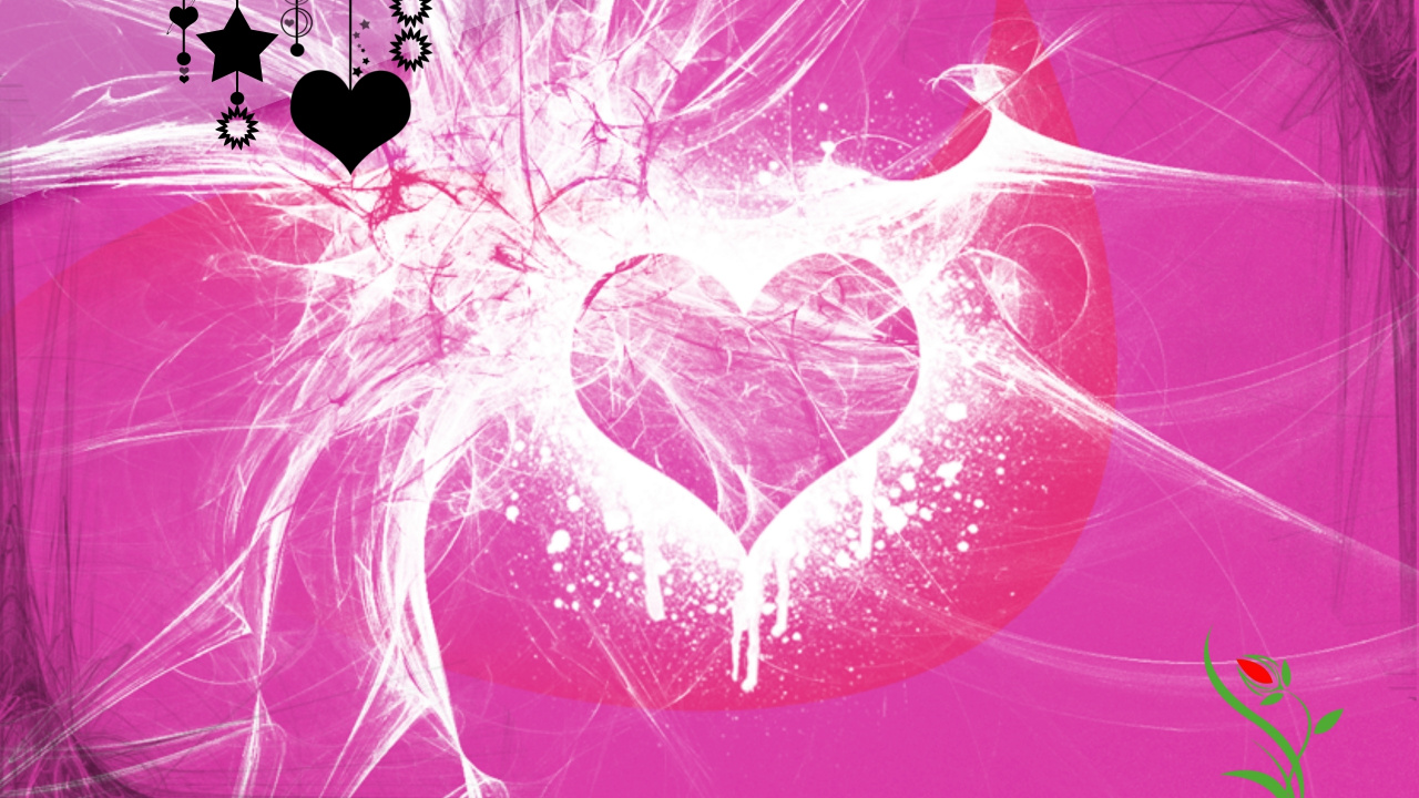 Heart, Graphics, Art, Graphic Design, Illustration. Wallpaper in 1280x720 Resolution