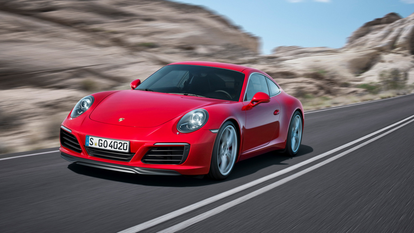Ferrari 458 Italia Rojo en la Carretera Durante el Día. Wallpaper in 1366x768 Resolution