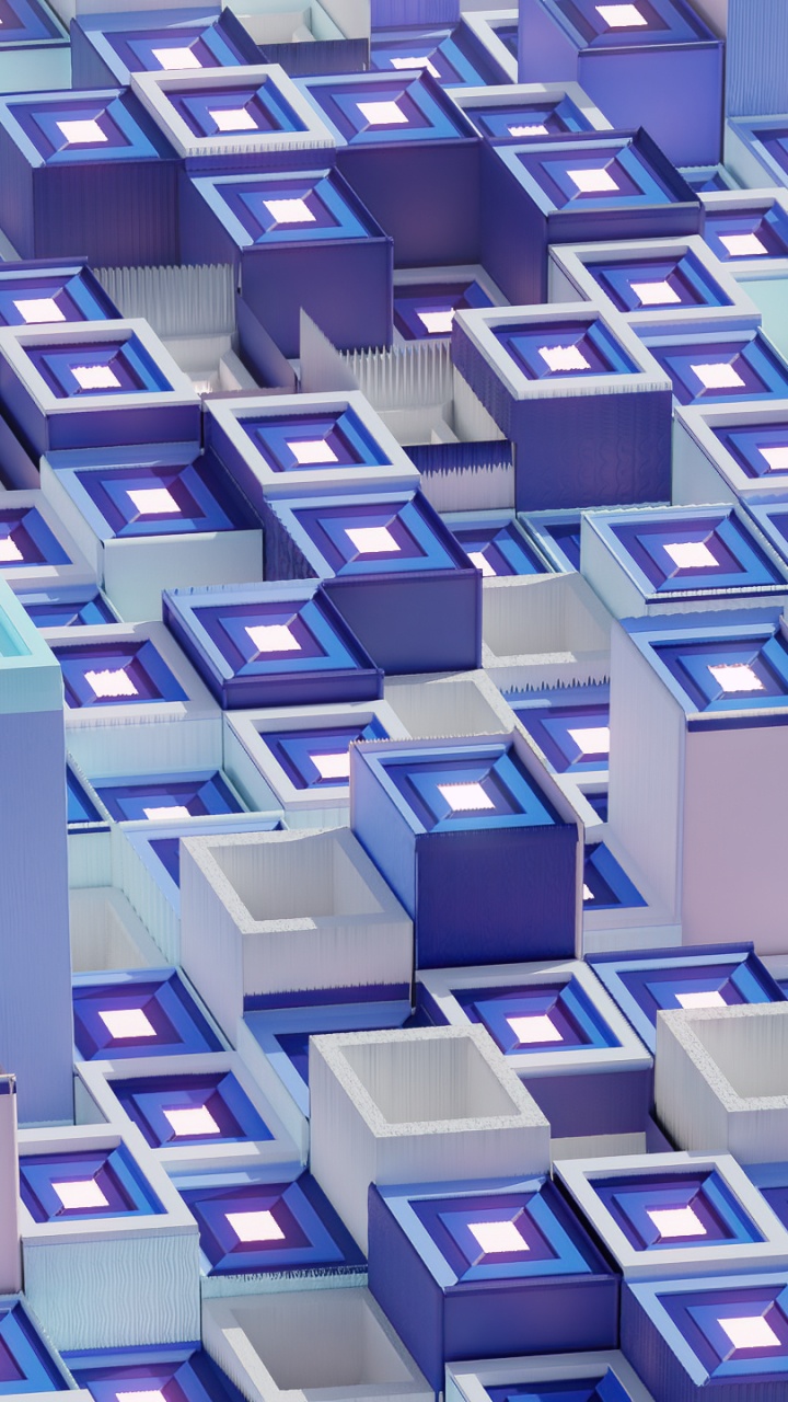 3d模拟, 光, 紫色的, Azure, 矩形 壁纸 720x1280 允许