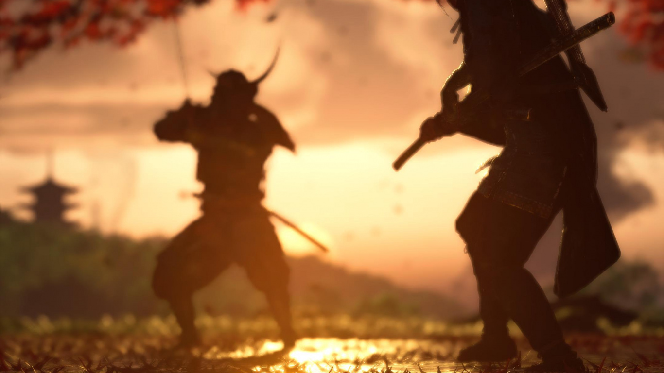 Leaf, Ghost of Tsushima, People in Nature, Water, Plant. Wallpaper in 1366x768 Resolution