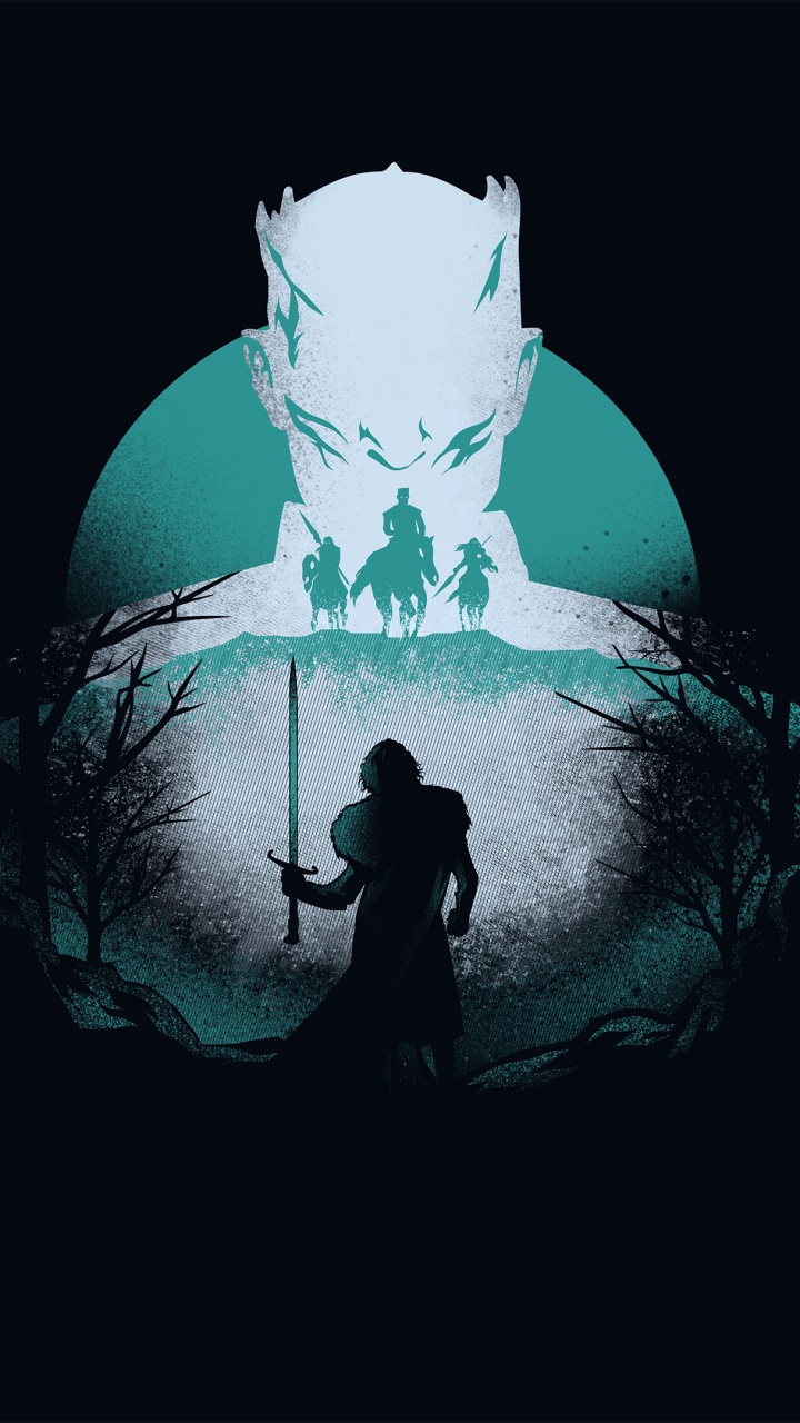 Silhouette of 2 Person Standing on Blue and White Planet. Wallpaper in 720x1280 Resolution