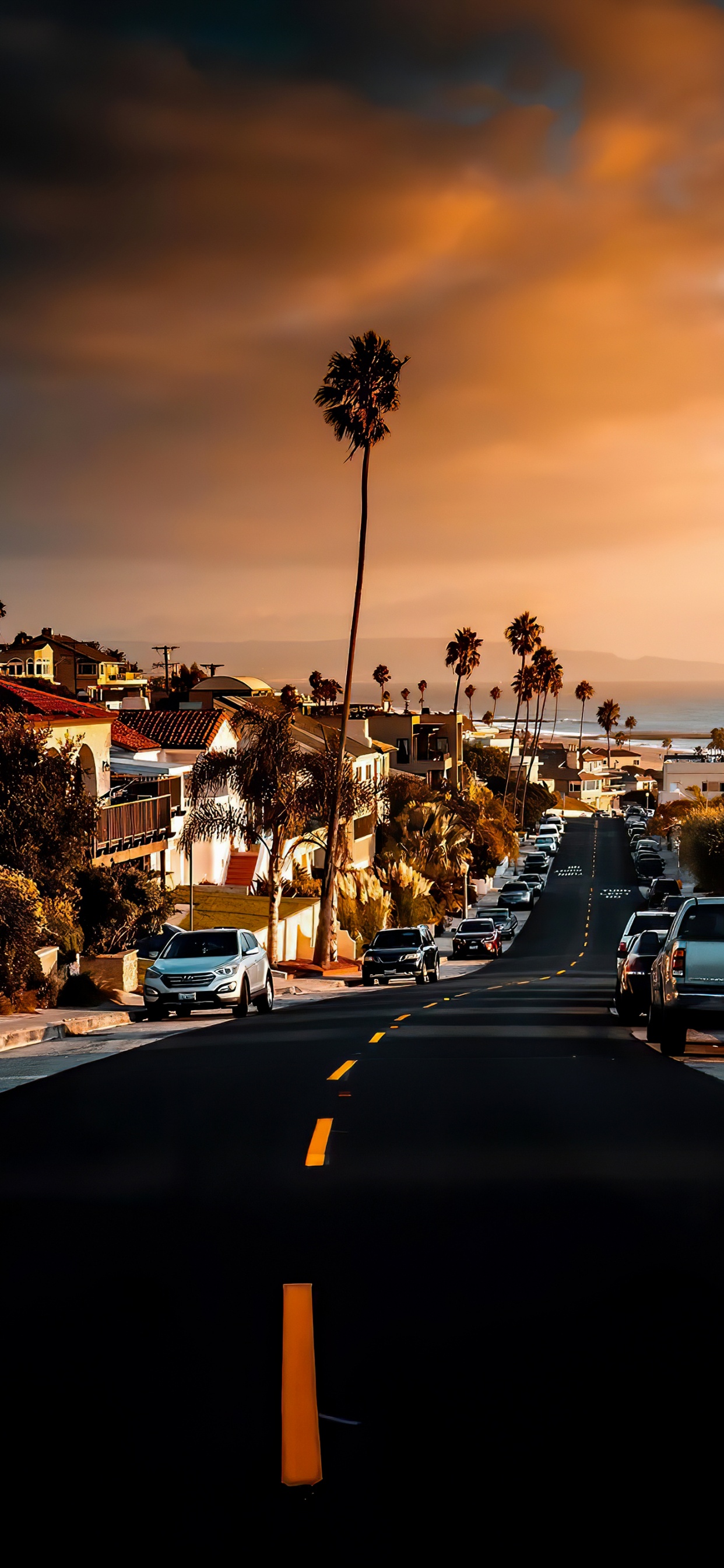 Apples, Ios, Road, Cloud, Cars. Wallpaper in 1242x2688 Resolution