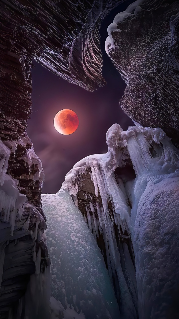 Freezing, Atmosphere, World, Moon, Nature. Wallpaper in 720x1280 Resolution