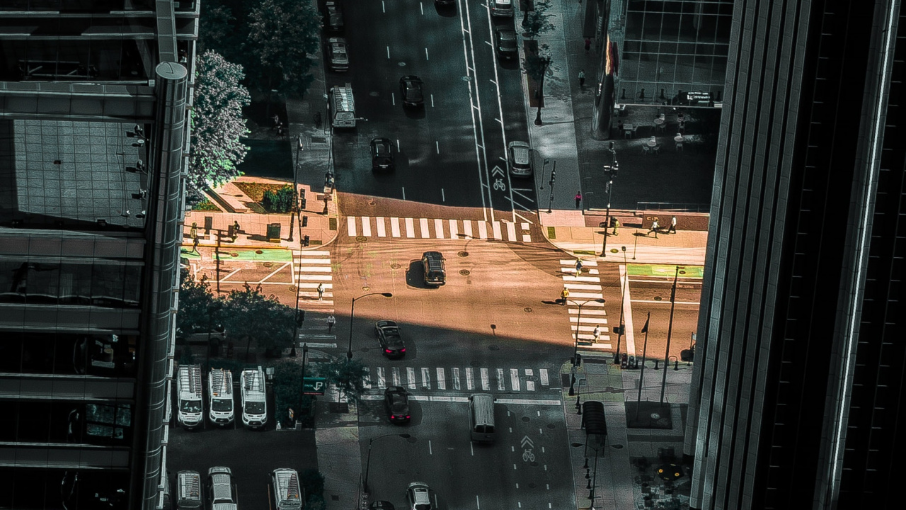 Aerial View of City Buildings During Daytime. Wallpaper in 1280x720 Resolution