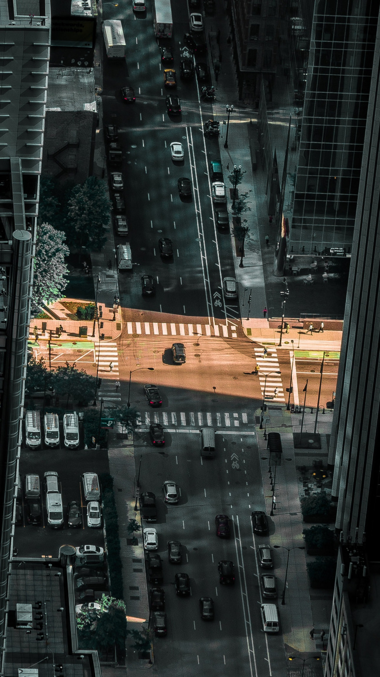 Aerial View of City Buildings During Daytime. Wallpaper in 750x1334 Resolution