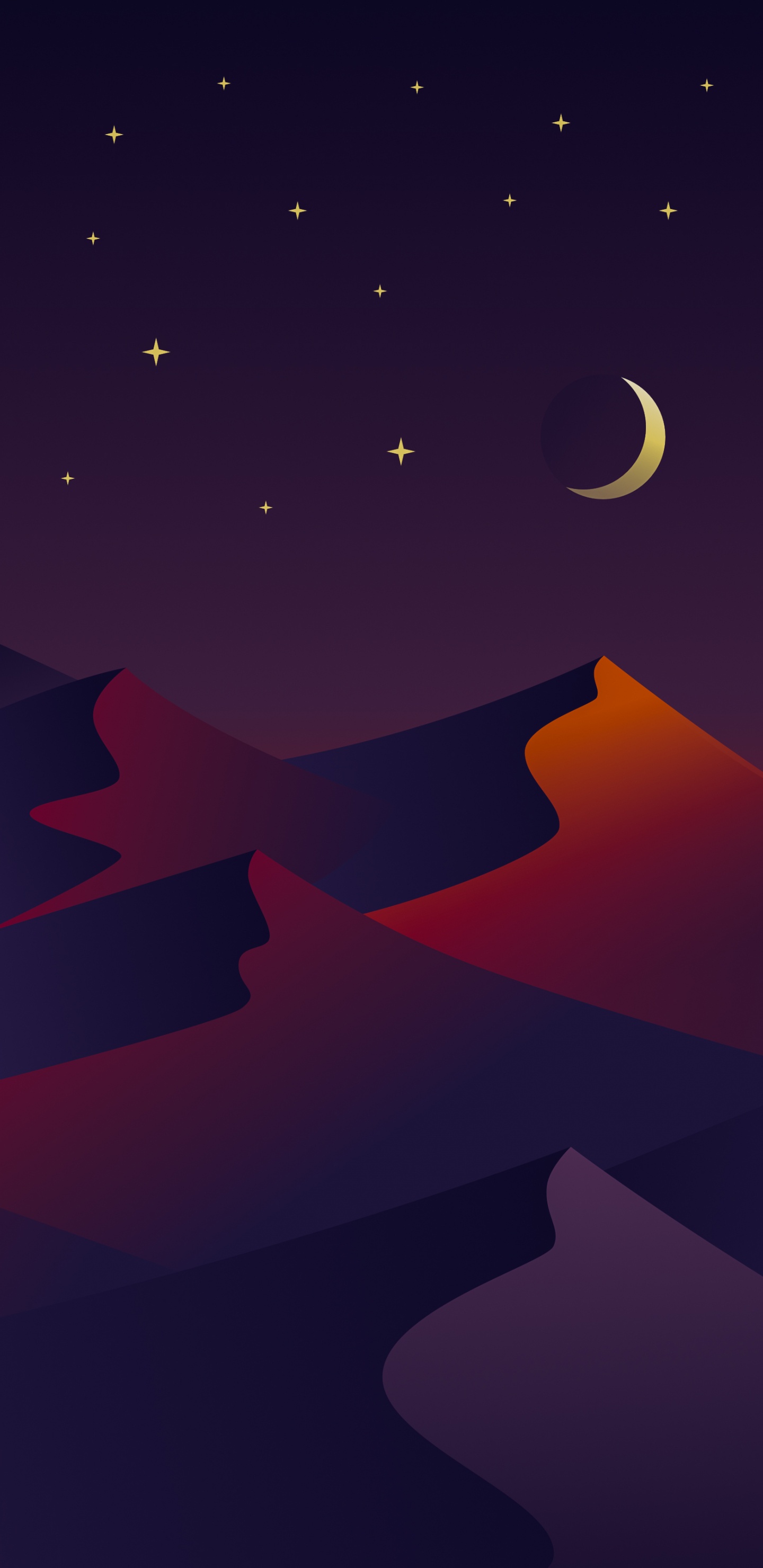 Atmosphäre, Natur, Mond, Crescent, Kunst. Wallpaper in 1440x2960 Resolution