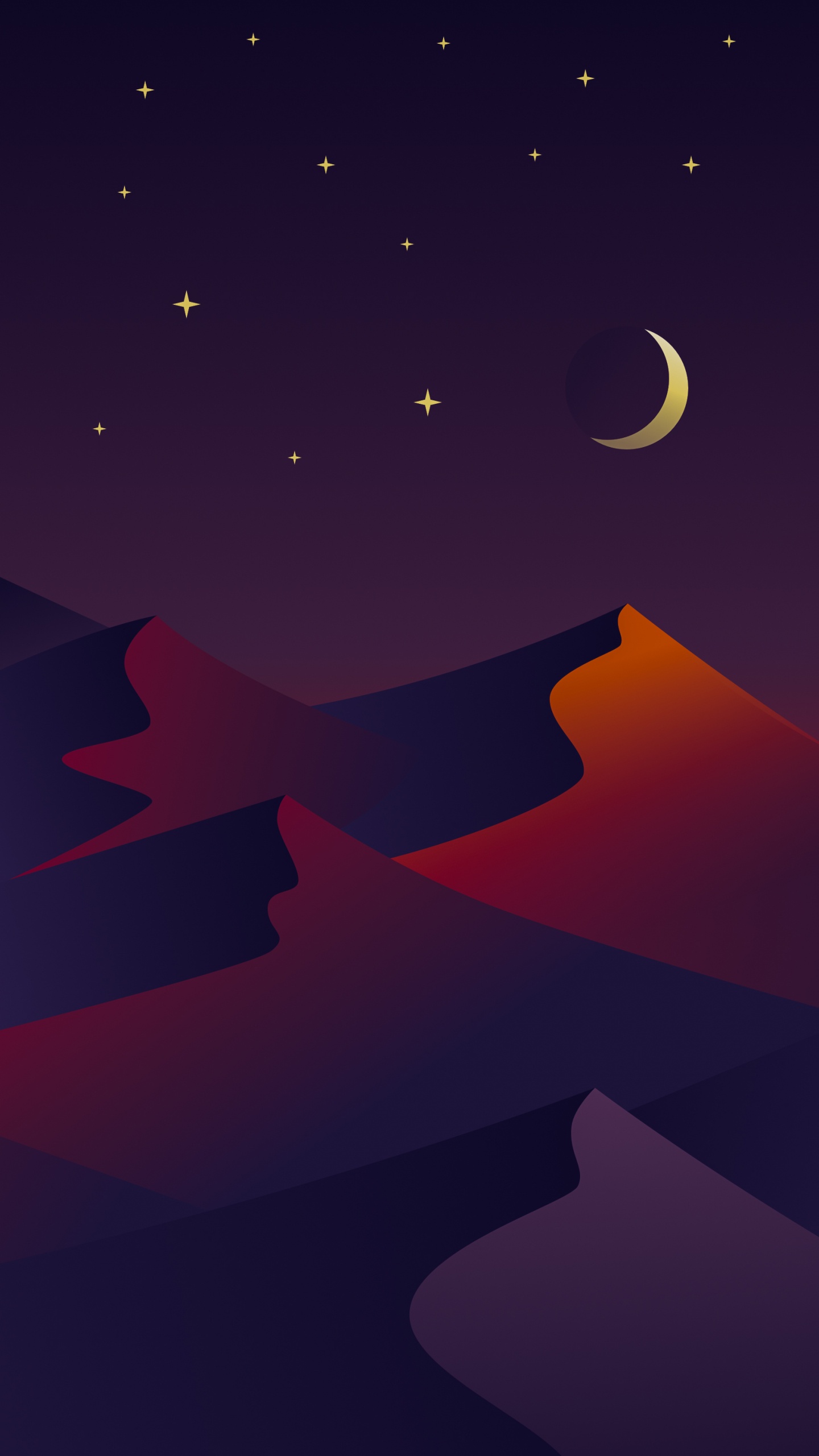 气氛, 性质, 月亮, Crescent, 艺术 壁纸 1440x2560 允许