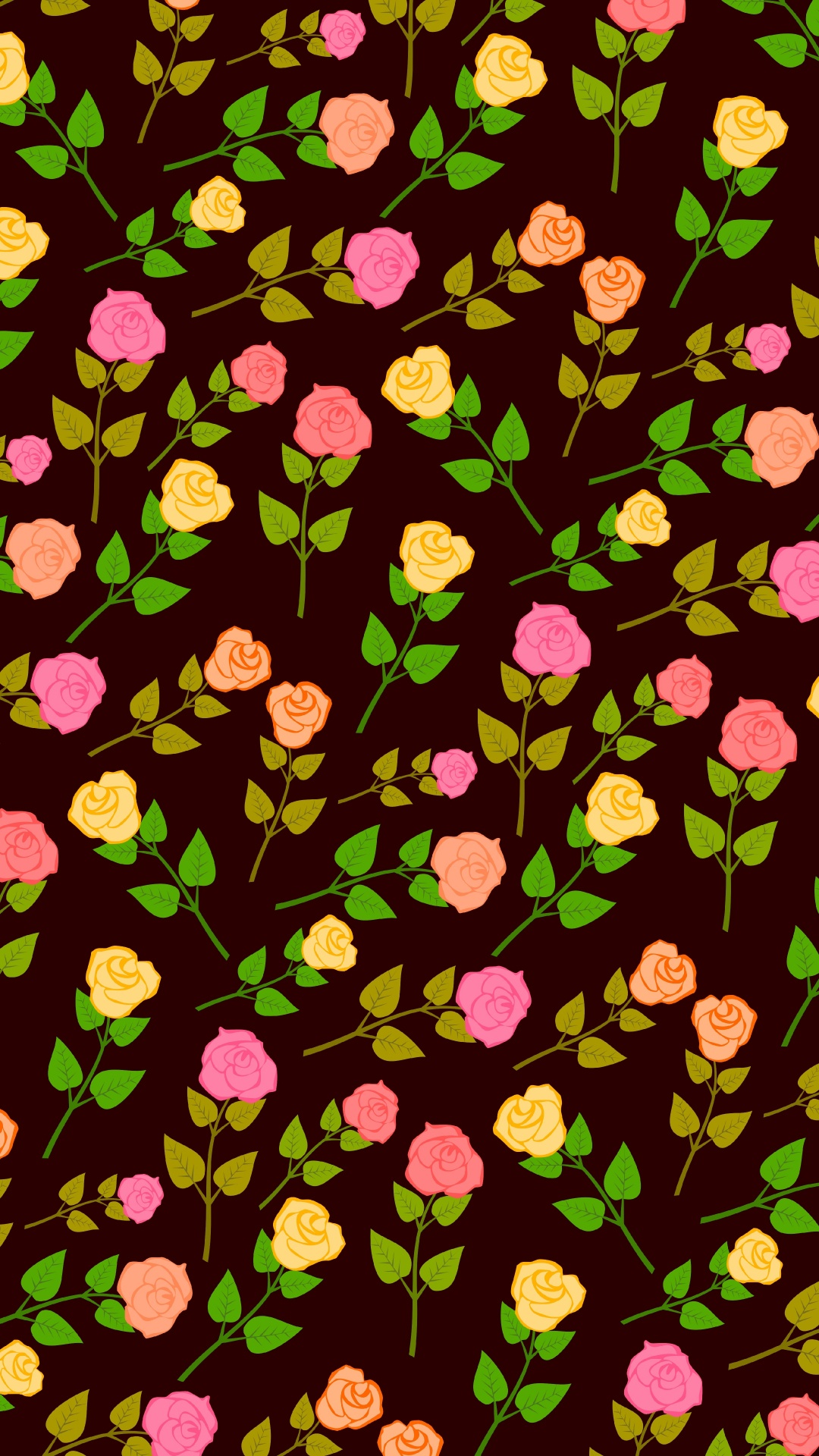 Green and Red Floral Textile. Wallpaper in 1080x1920 Resolution