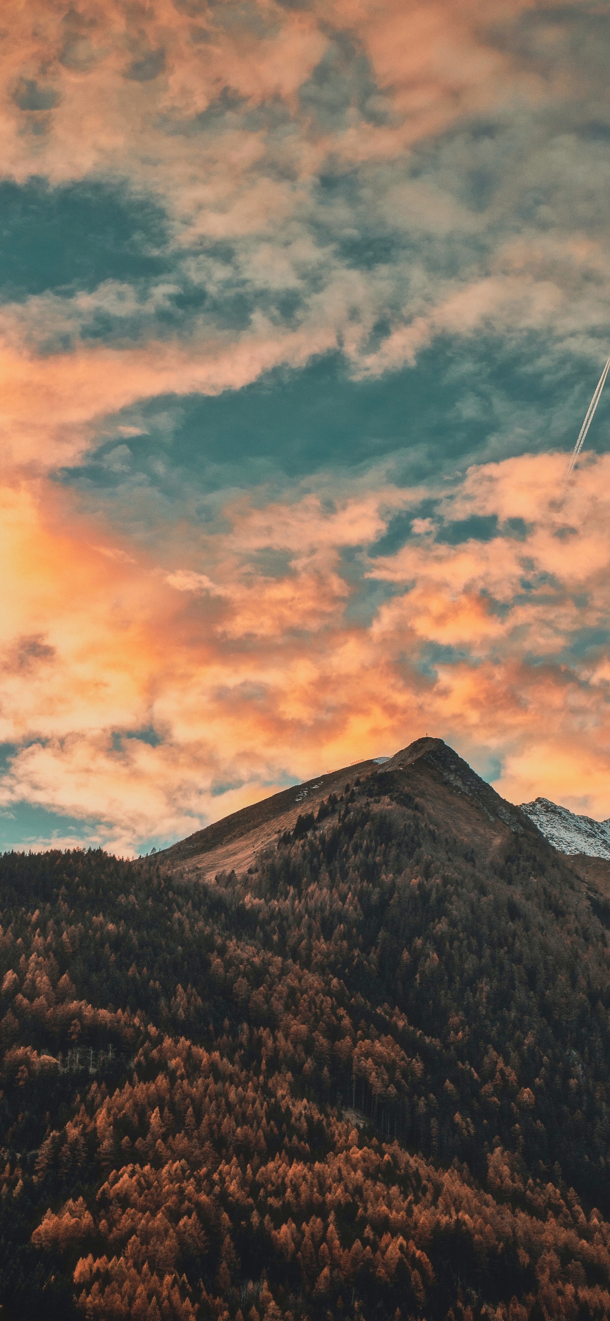 Natur Grau Orange, Alpen, Natur, Naturlandschaft, Bergkette. Wallpaper in 1242x2688 Resolution