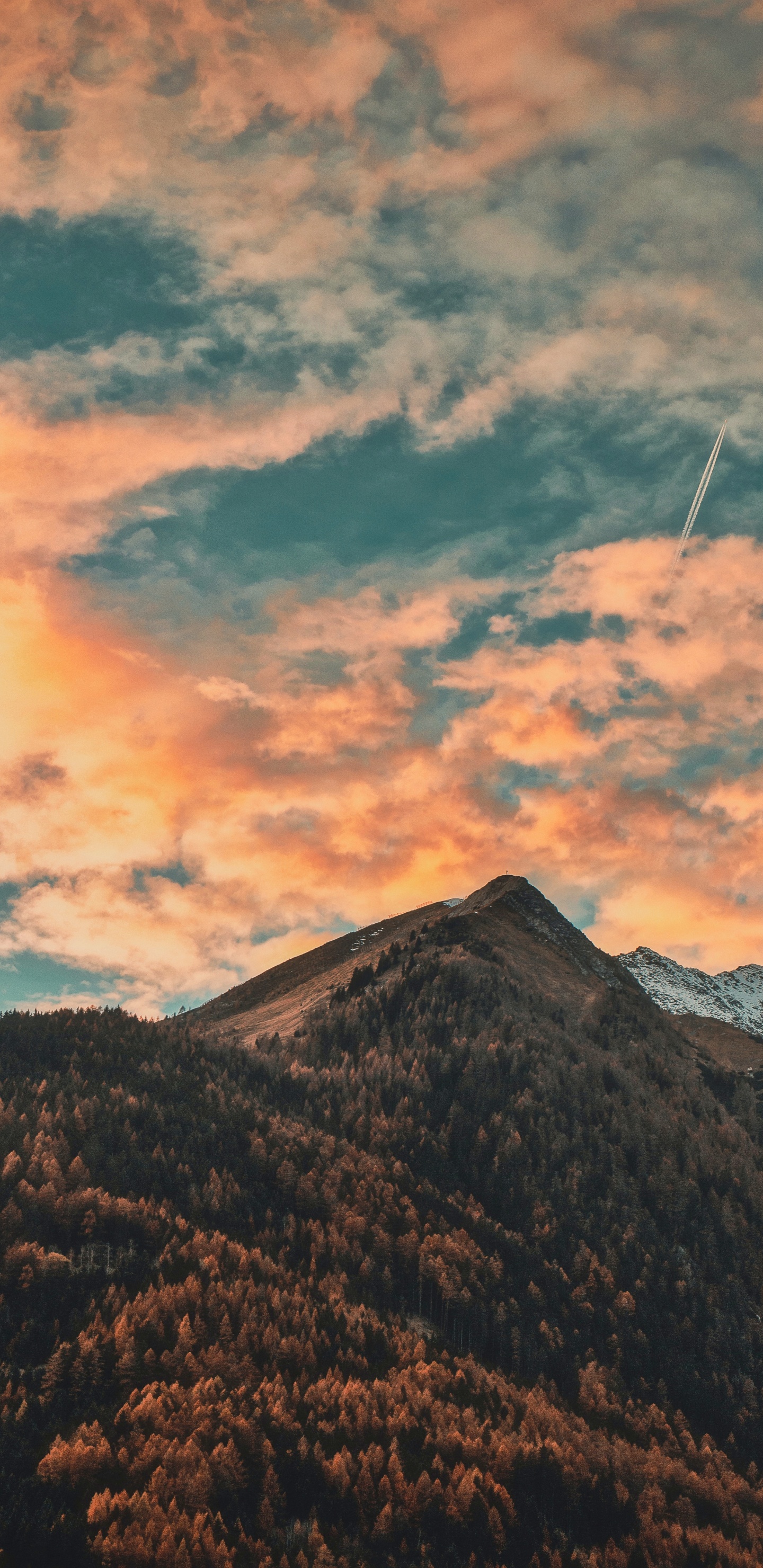 Natur Grau Orange, Alpen, Natur, Naturlandschaft, Bergkette. Wallpaper in 1440x2960 Resolution