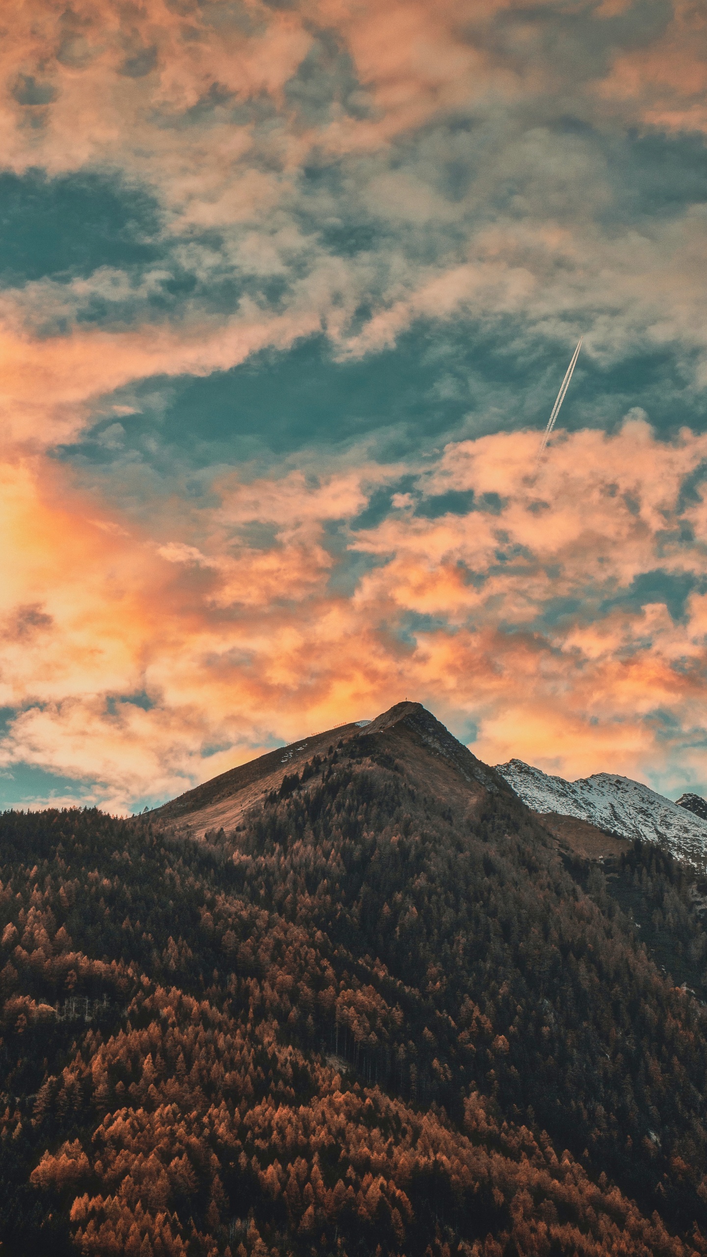 Nature Grey Orange, Alps, Nature, Mountain, Landscape. Wallpaper in 1440x2560 Resolution