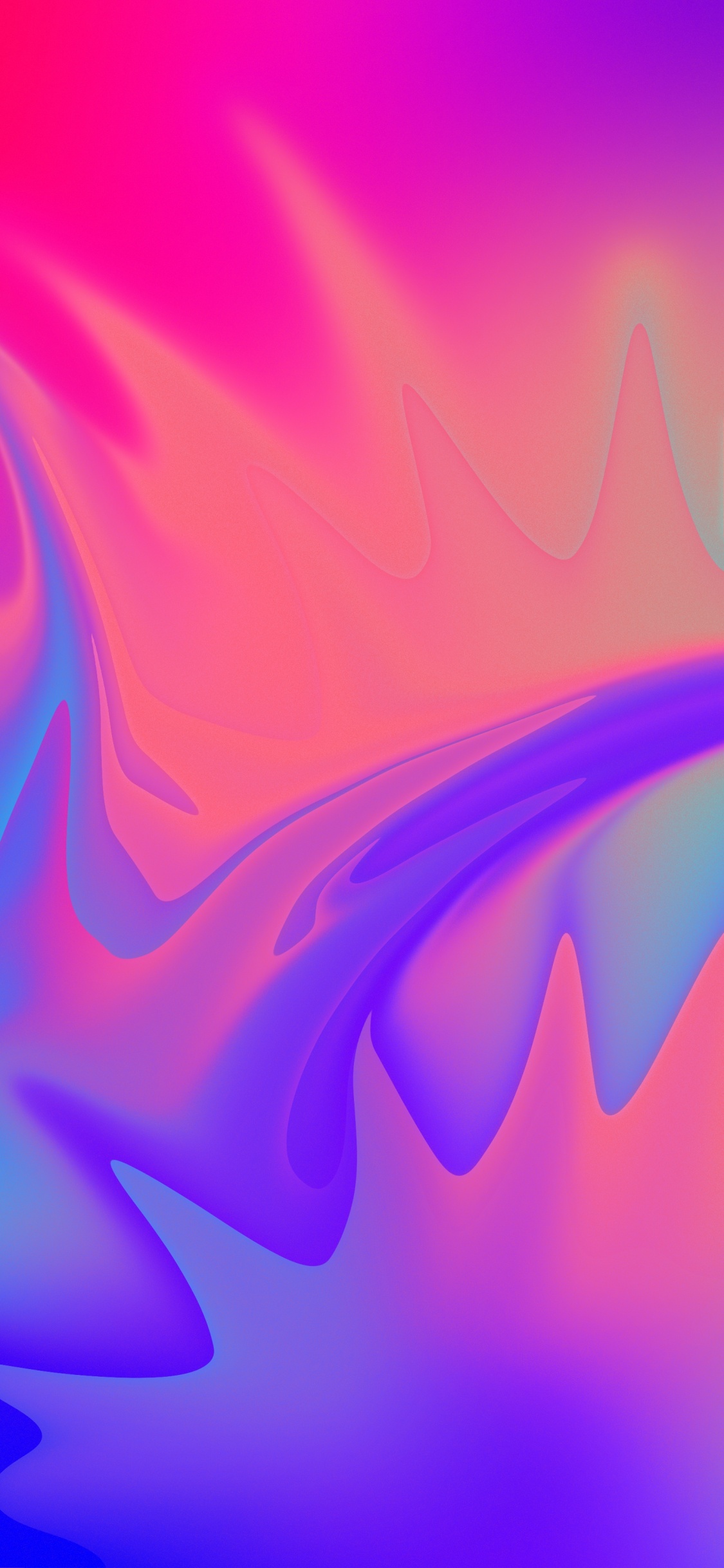 Blau, Pink, Ios, Veilchen, Wasser. Wallpaper in 1125x2436 Resolution