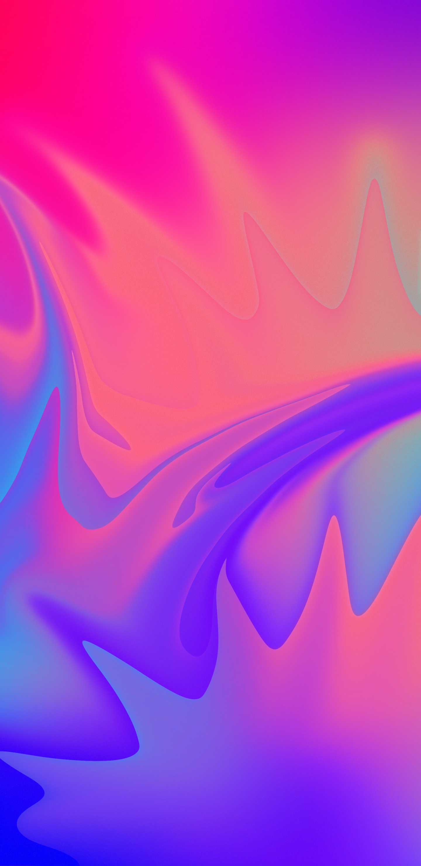 Blue, Pink, Ios, Violet, Water. Wallpaper in 1440x2960 Resolution