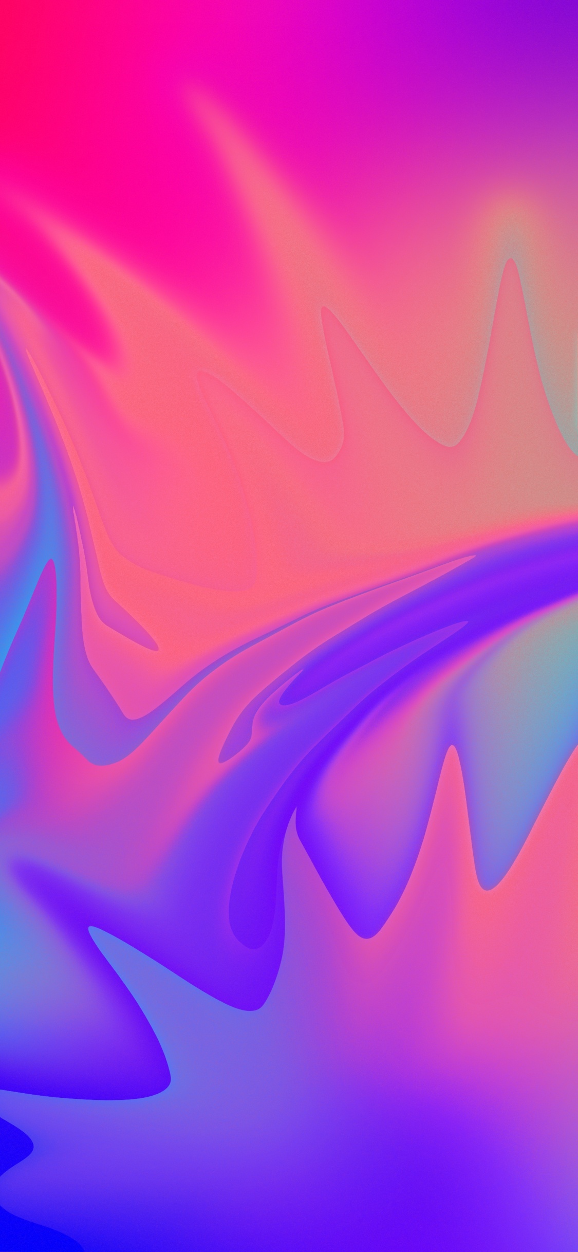 Blue, Pink, IOS, Violette, Eau. Wallpaper in 1125x2436 Resolution