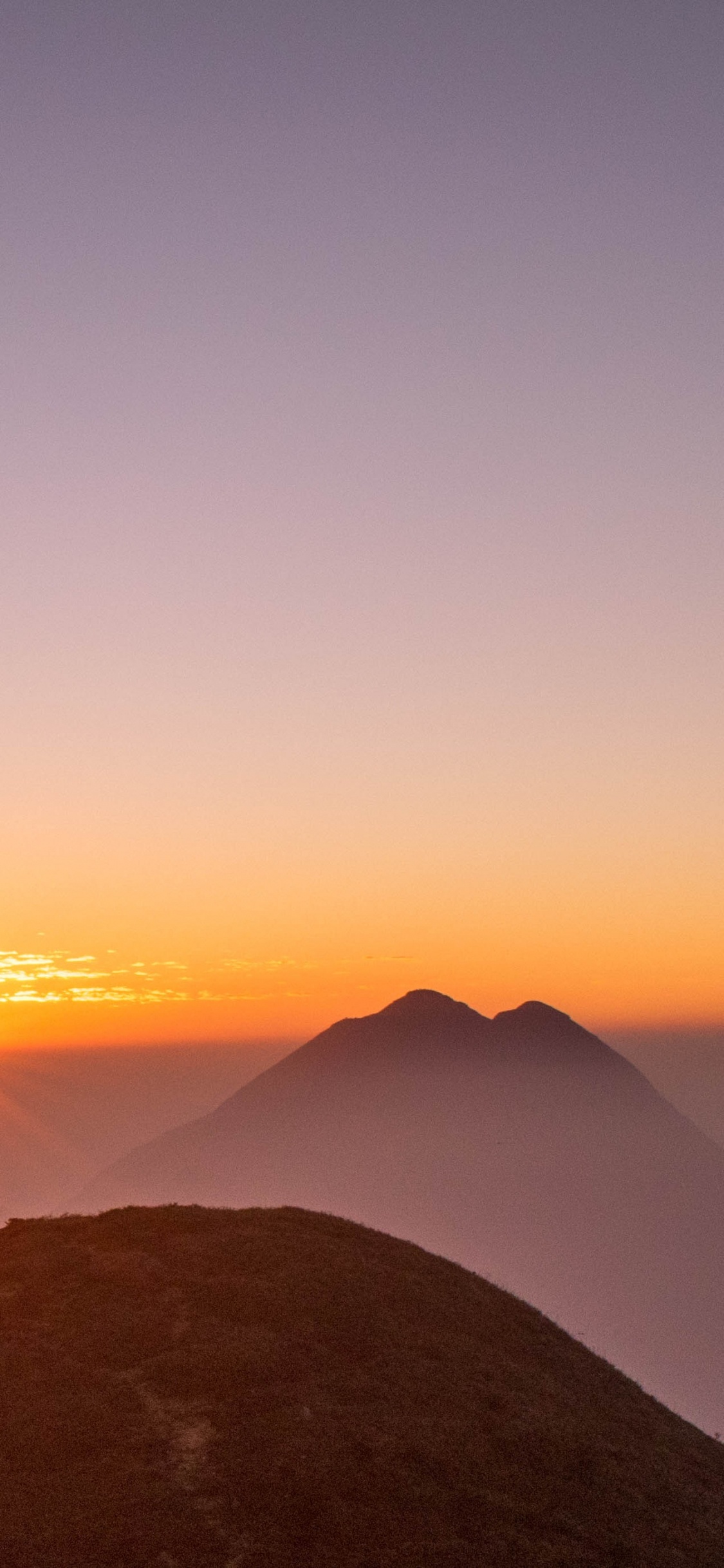 Sonnenuntergang, Horizont, Sonnenaufgang, Morgen, Cloud. Wallpaper in 1125x2436 Resolution