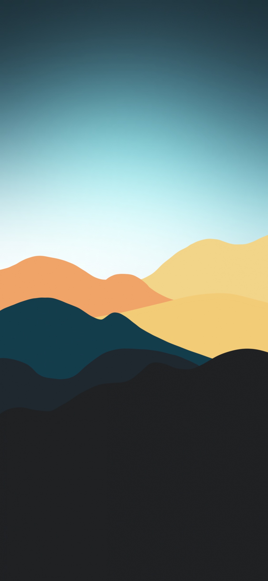 Afterglow, Paysage Naturel, Highland, Pente, Lever. Wallpaper in 1125x2436 Resolution