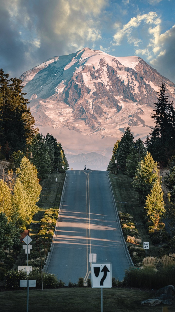 Mount Rainier Von Tehaleh, Kaskadie, Mount Rainier, Bonney Lake, Tolmie Peak. Wallpaper in 720x1280 Resolution