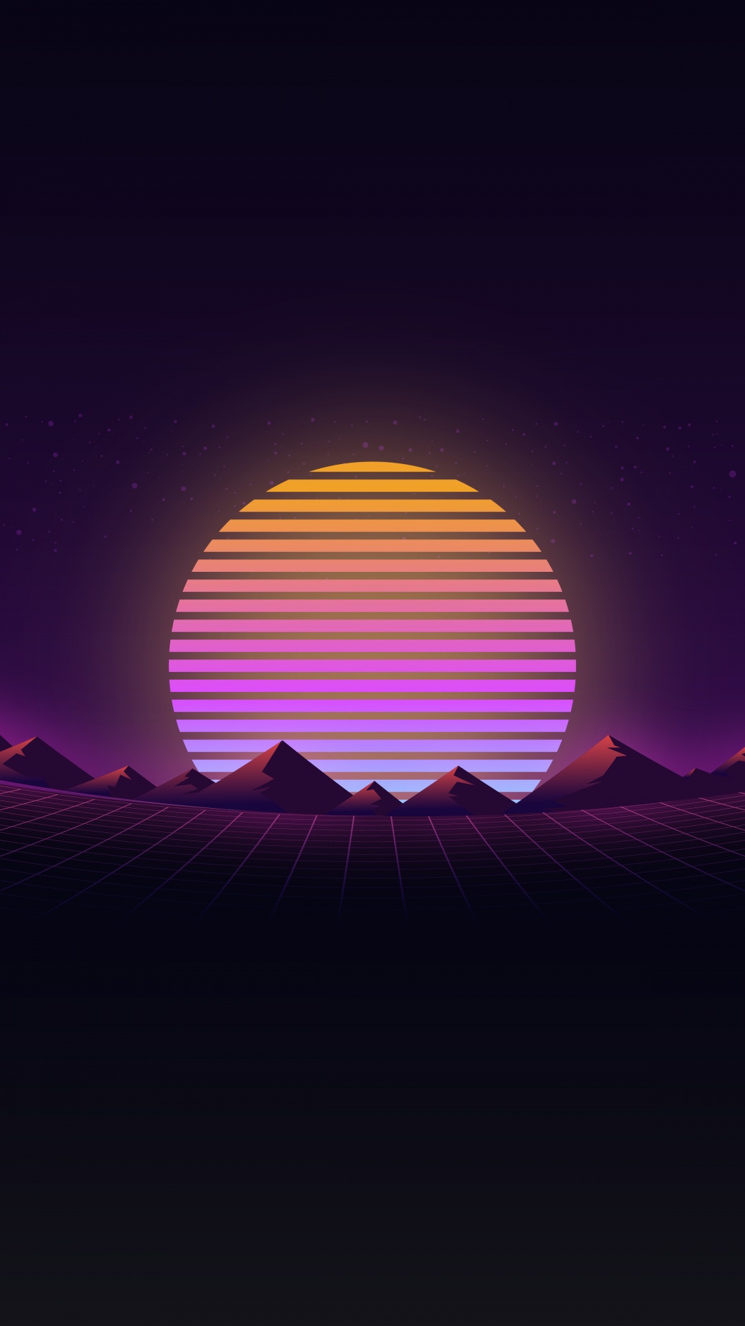 Ambiente, Naturaleza, Afterglow, Morado, Naranja. Wallpaper in 1080x1920 Resolution