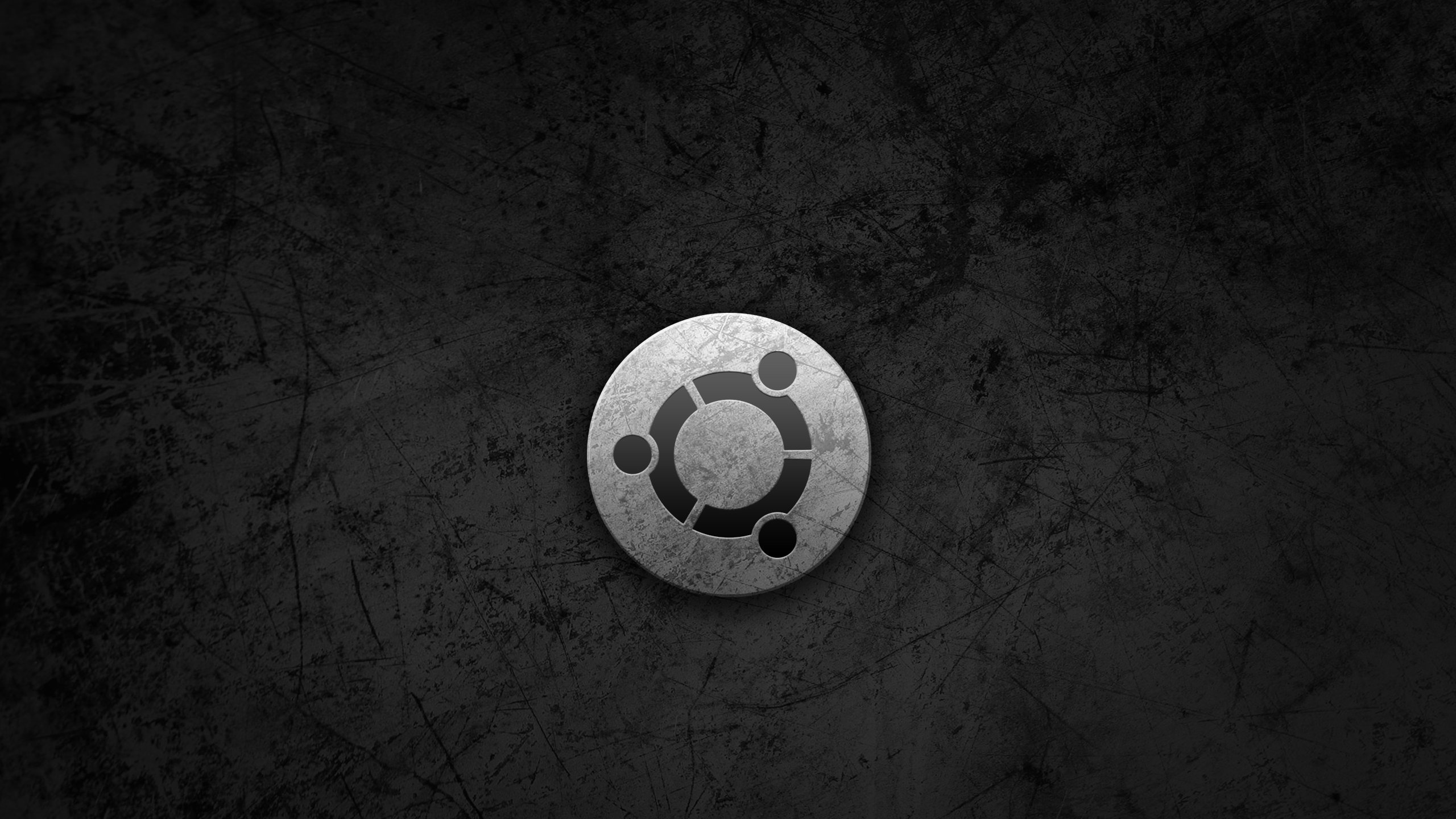 Black and White Round Button. Wallpaper in 2560x1440 Resolution