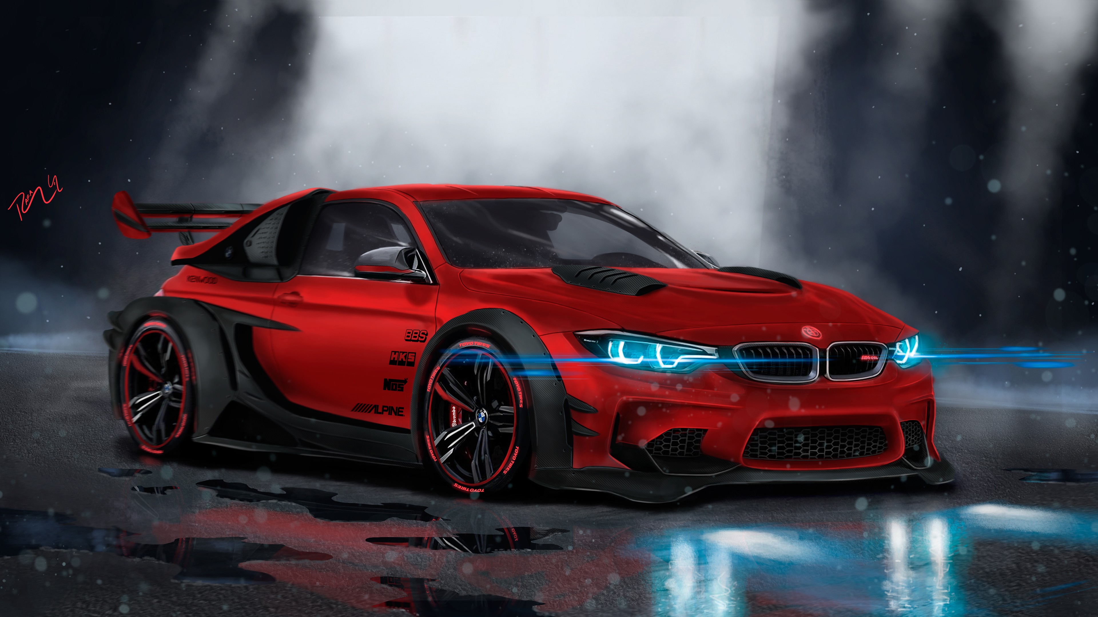 Fondos De Pantalla Coche Deportivo 2018 BMW M4 Lamborghini 