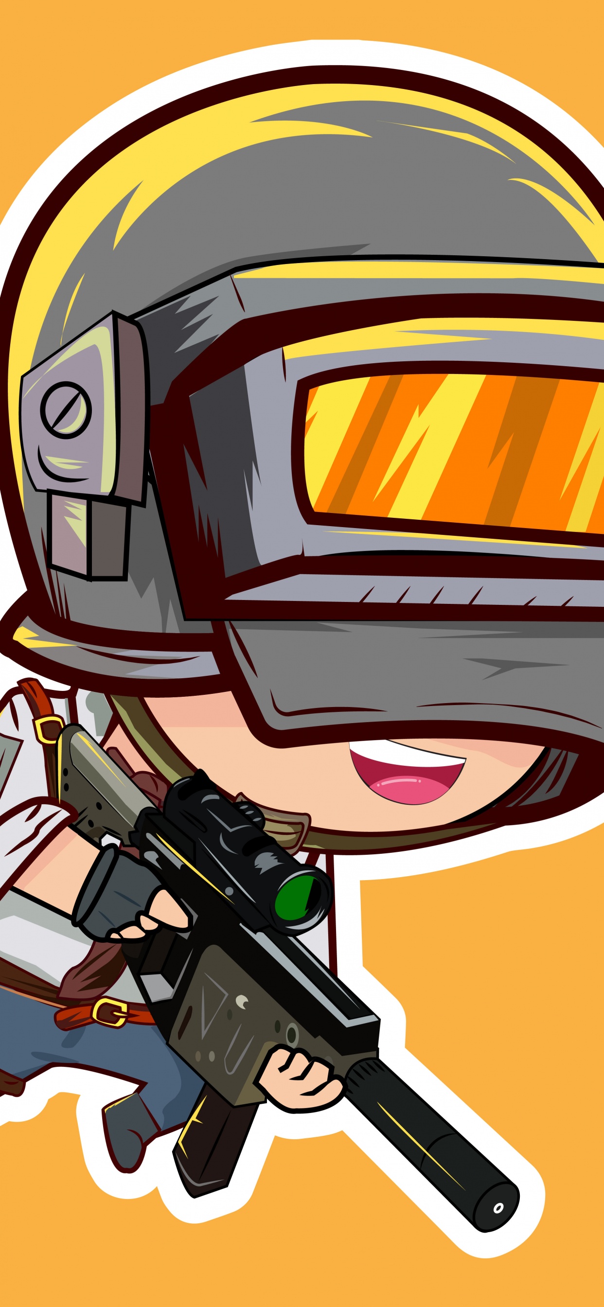 r 2 d 2 Illustration. Wallpaper in 1242x2688 Resolution