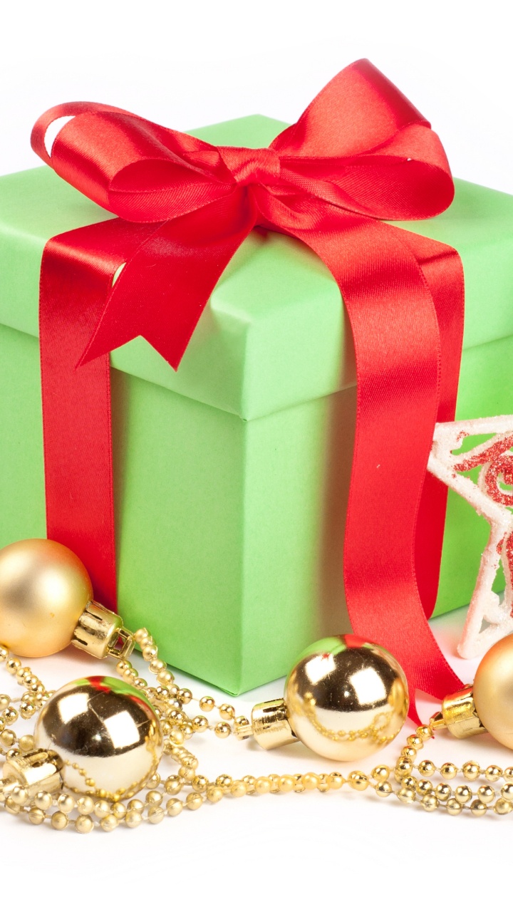 圣诞节那天, 圣诞节的装饰品, 圣诞装饰, 假日, 丝带 壁纸 720x1280 允许