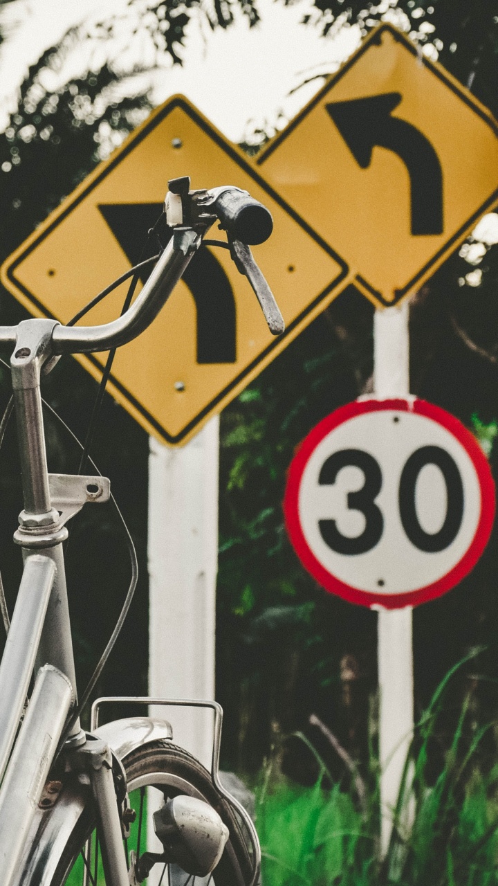 Señal de Stop Blanca y Roja. Wallpaper in 720x1280 Resolution