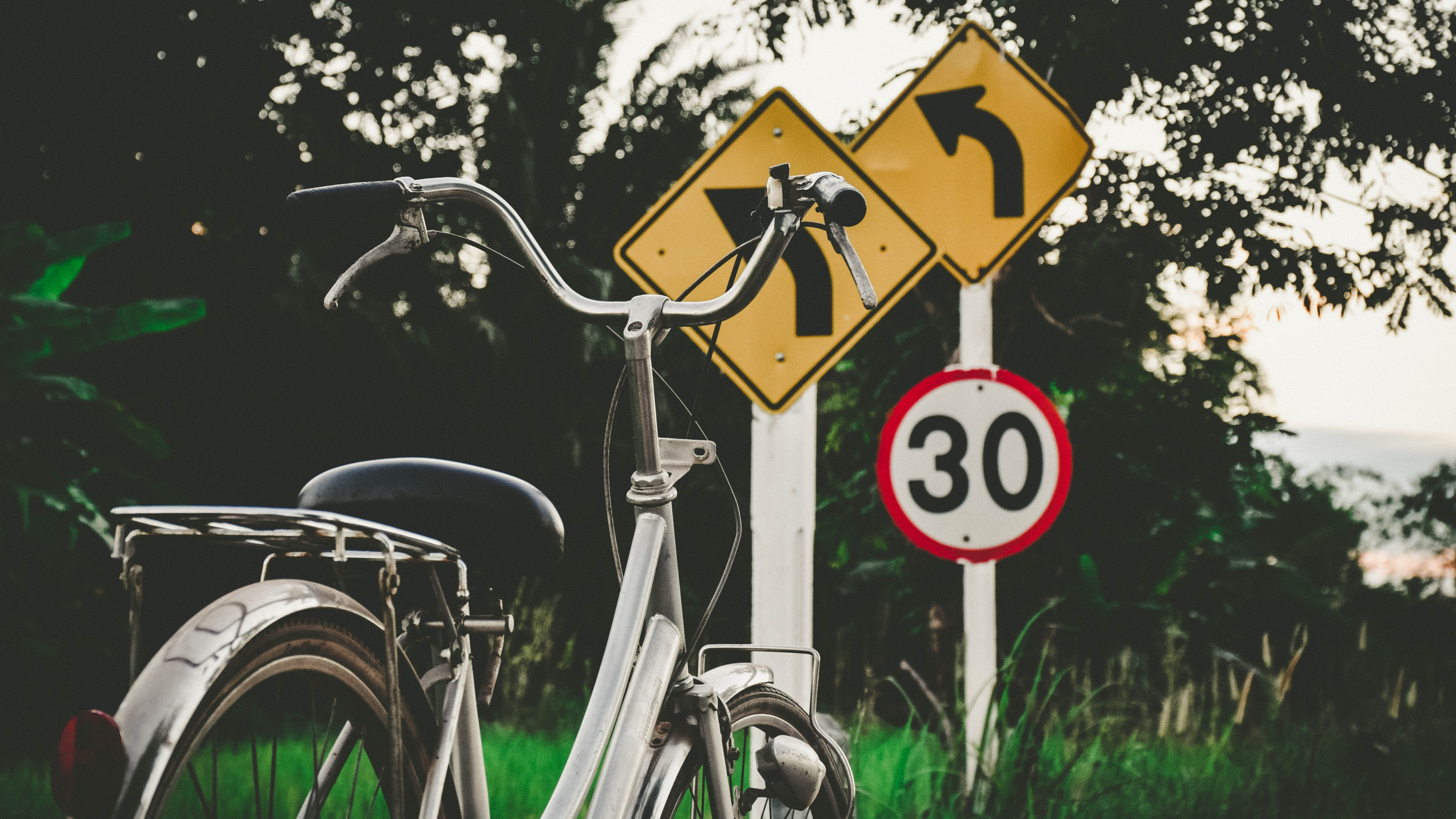 交通标志, 标志, 标牌, 自行车, 骑自行车 壁纸 3840x2160 允许