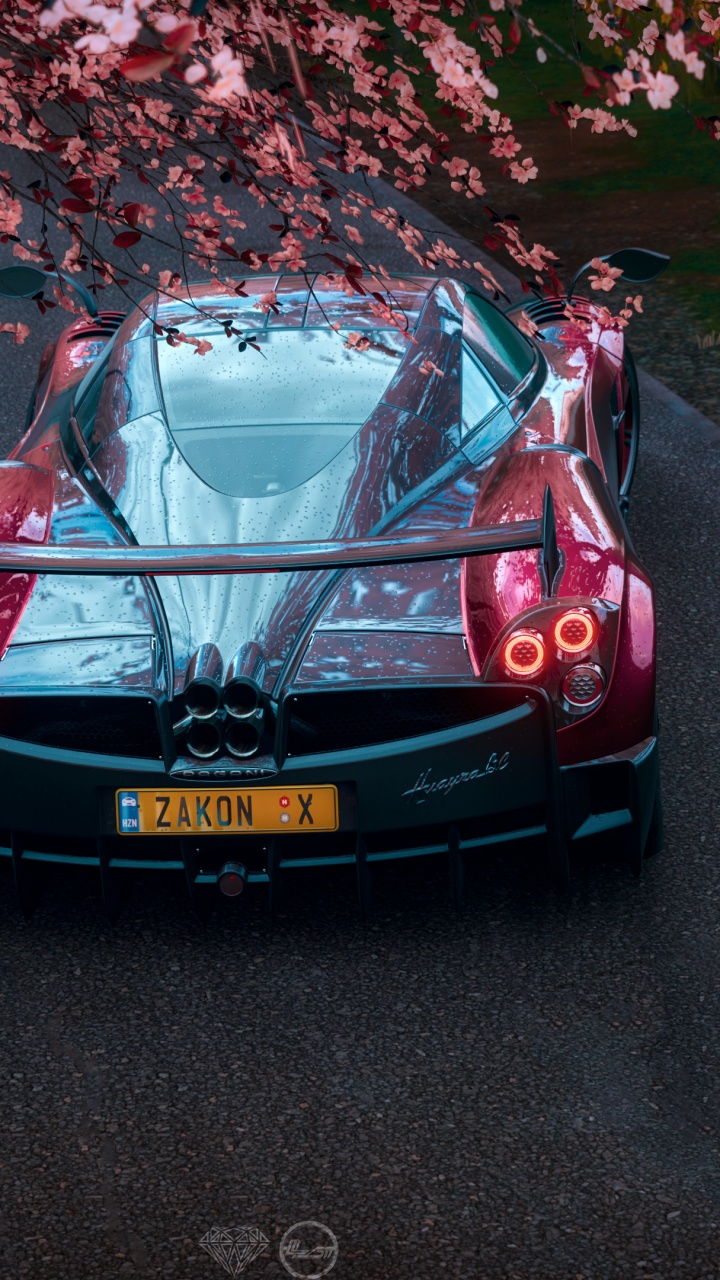 Porsche 911 Rouge Sur Route. Wallpaper in 720x1280 Resolution