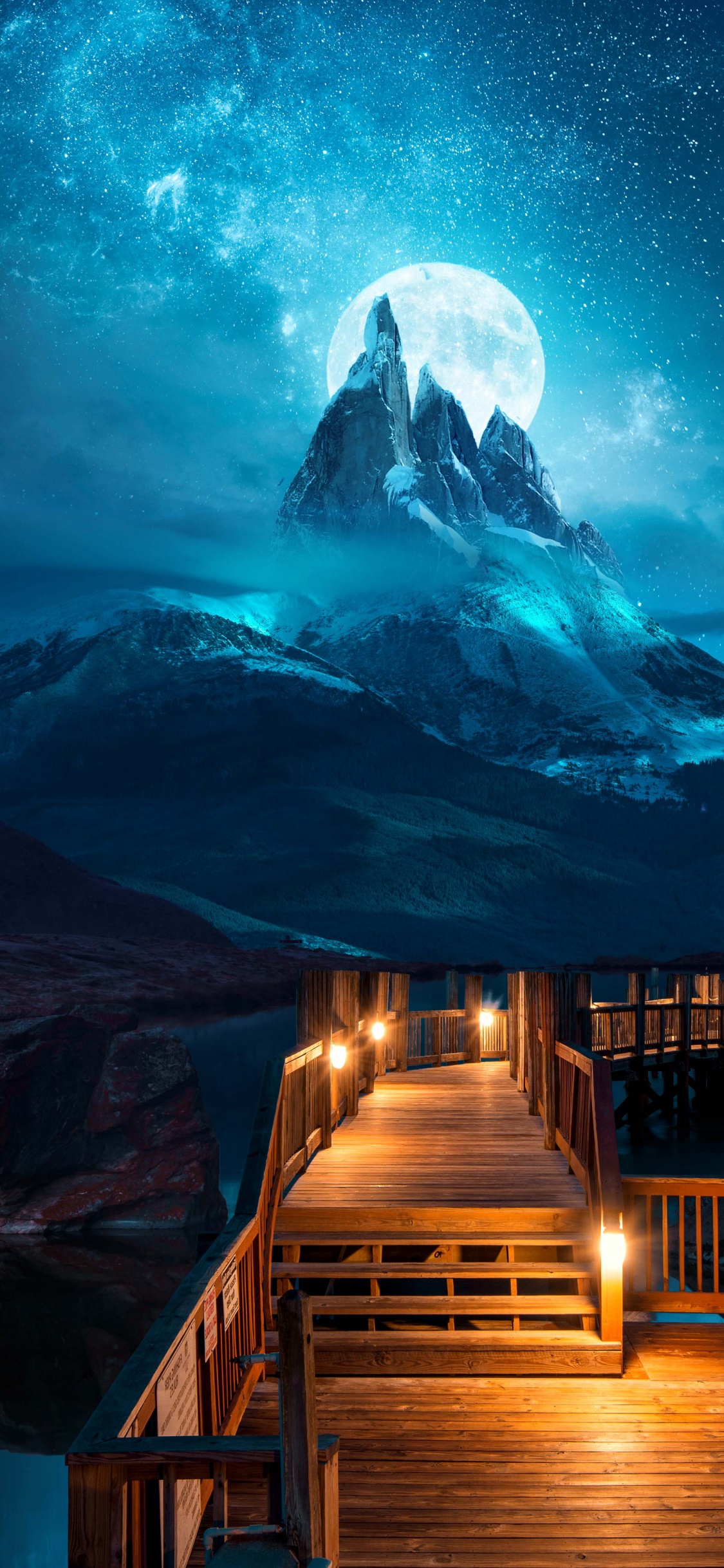 Ambiente, Luz, Naturaleza, Montaña, Paisaje Natural. Wallpaper in 1125x2436 Resolution